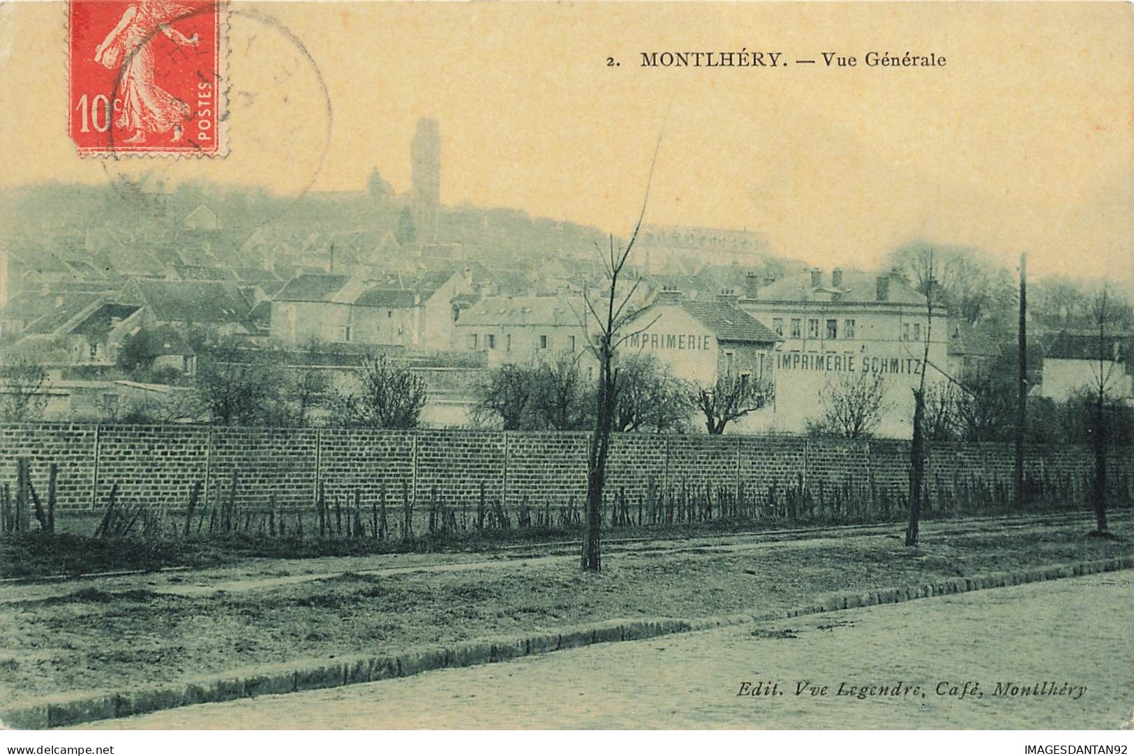 91 MONTLHERY #26799 VUE GENERALE IMPRIMERIE SCHMITZ - Montlhery