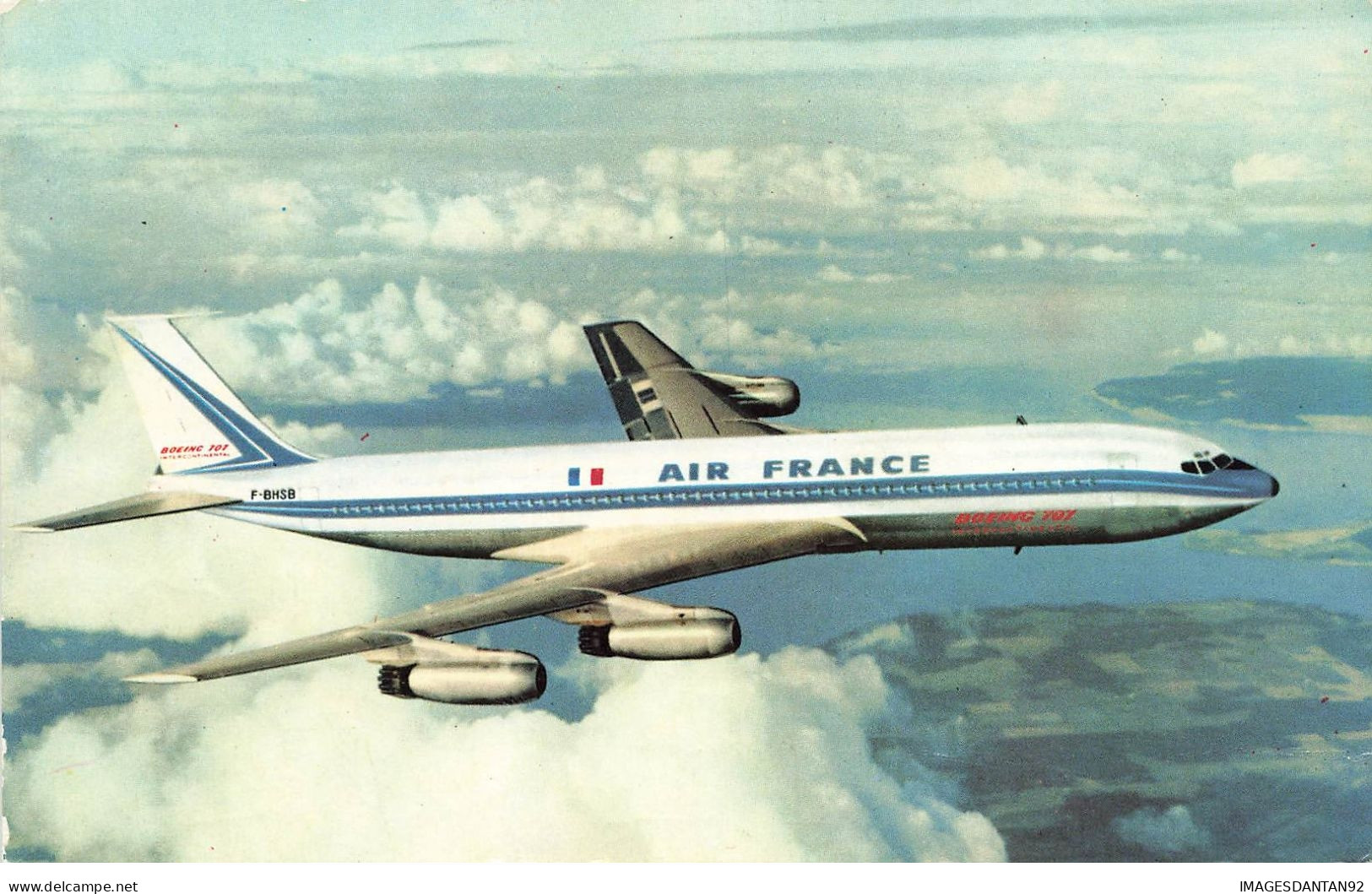 AIR FRANCE #28537 BOEING 707 INTERCONTINENTAL AVION AVIATION - Sonstige & Ohne Zuordnung