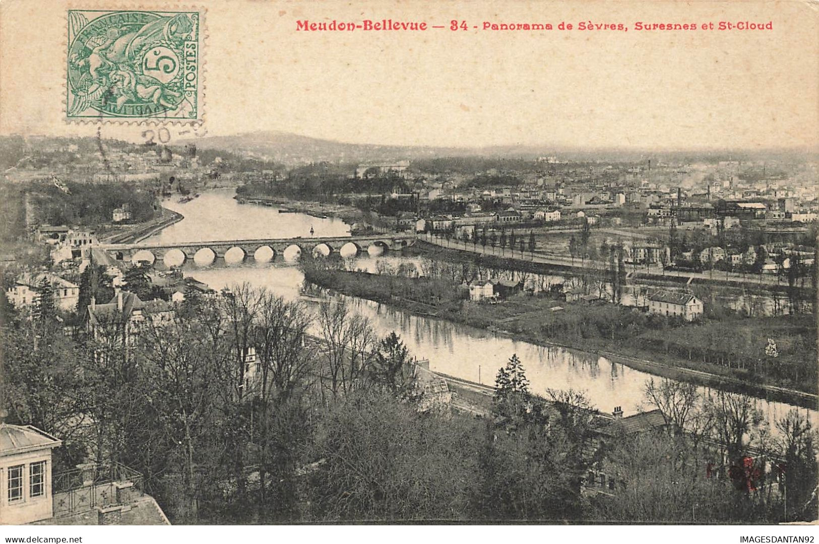 92 MEUDON #24909 PANORAMA DE SEVRES SURESNES SAINT CLOUD - Meudon