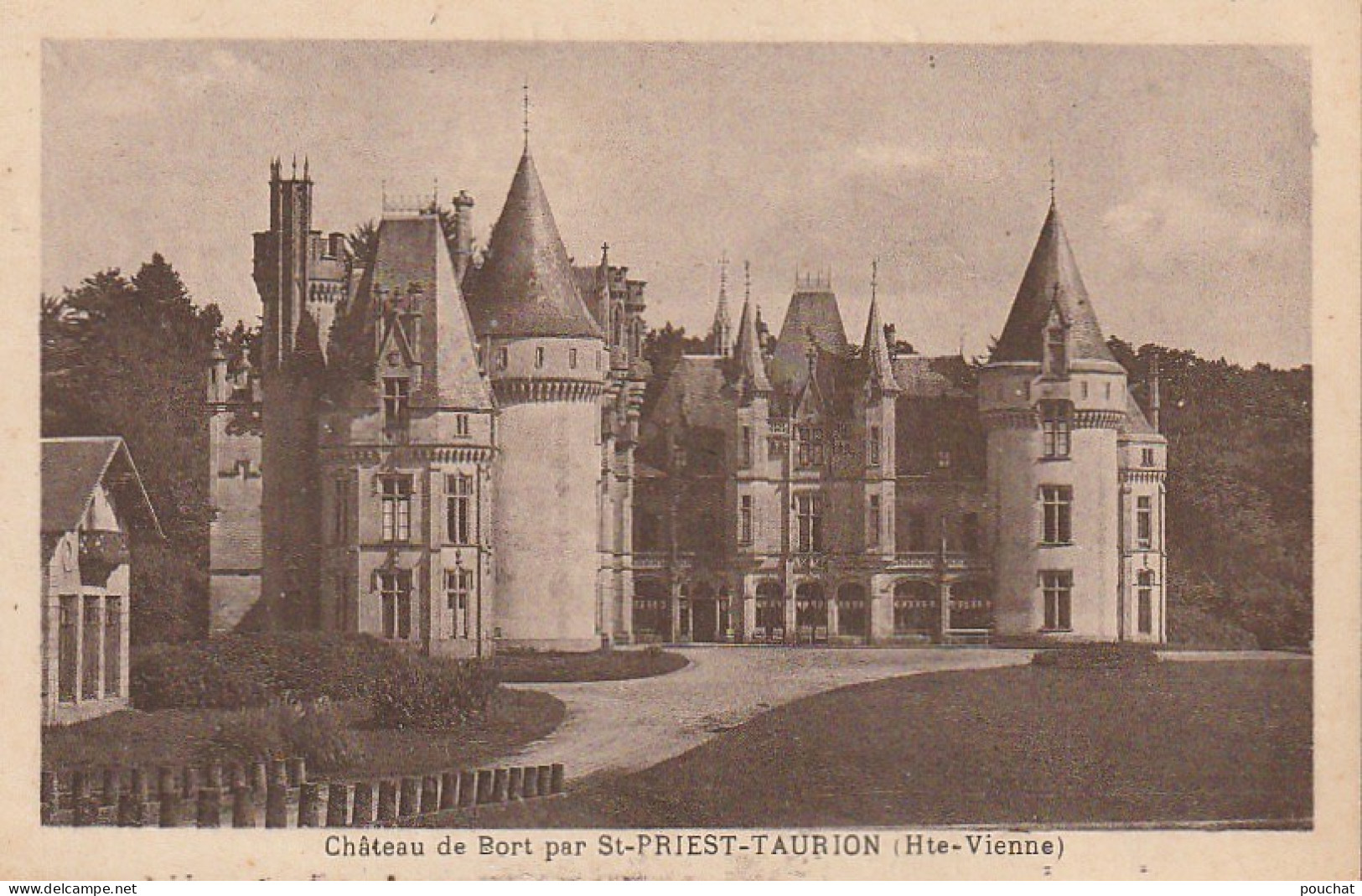 XXX -(87) CHATEAU DE BORT PAR ST PRIEST TAURION - 2 SCANS - Saint Priest Taurion