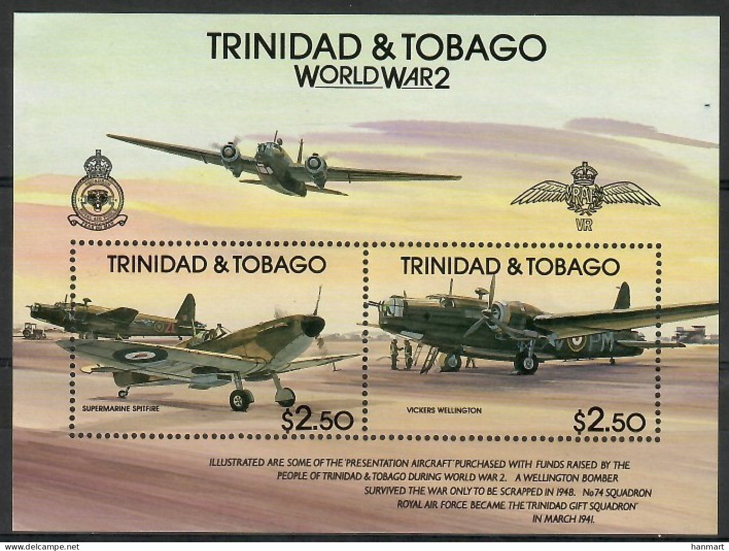 Trinidad And Tobago 1991 Mi Block 42 MNH  (ZS2 TRTbl42) - Andere & Zonder Classificatie