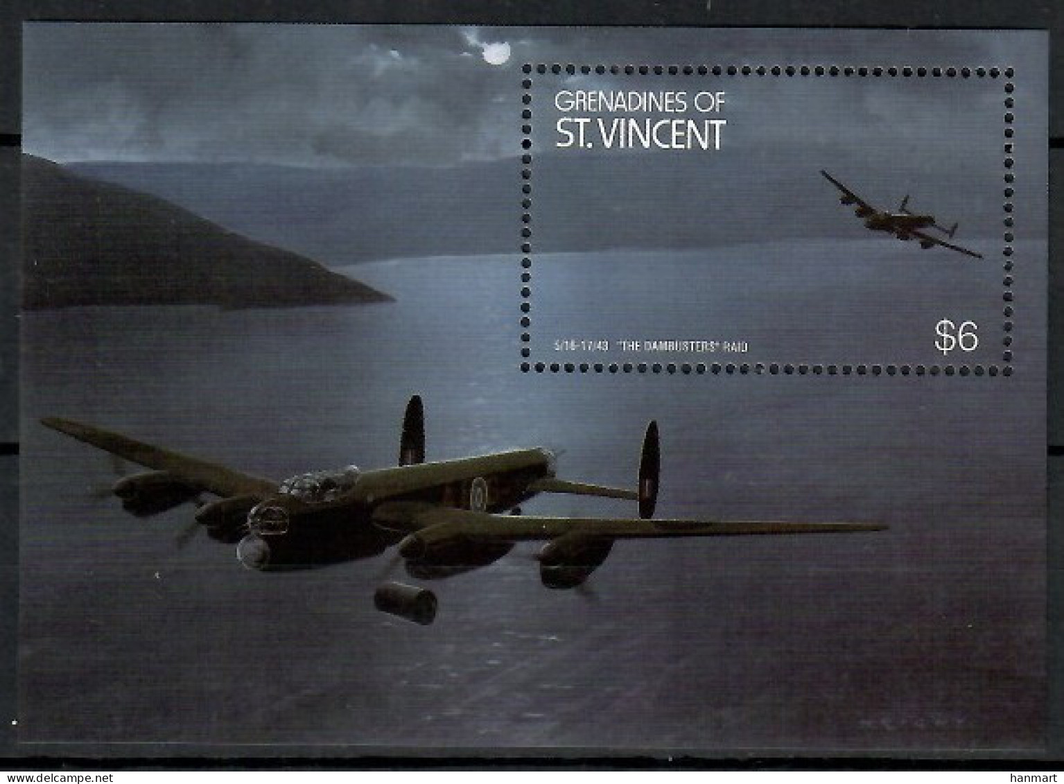 Grenadines Of St. Vincent 1990 Mi Block 50 MNH  (ZS2 GSVbl50) - Flugzeuge