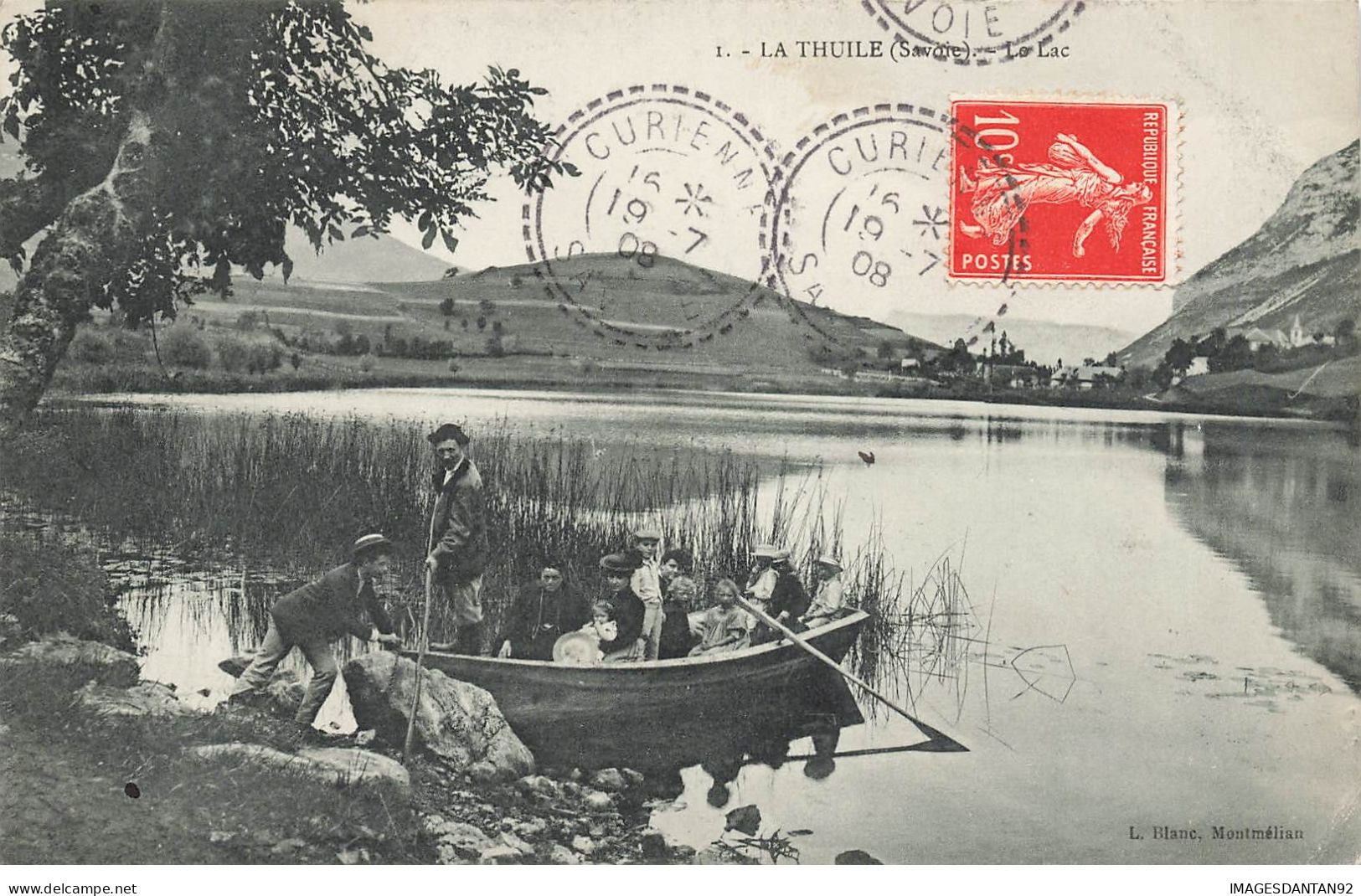 73 LA THUILE #27191 LE LAC LA BARQUE DU PASSEUR - Autres & Non Classés