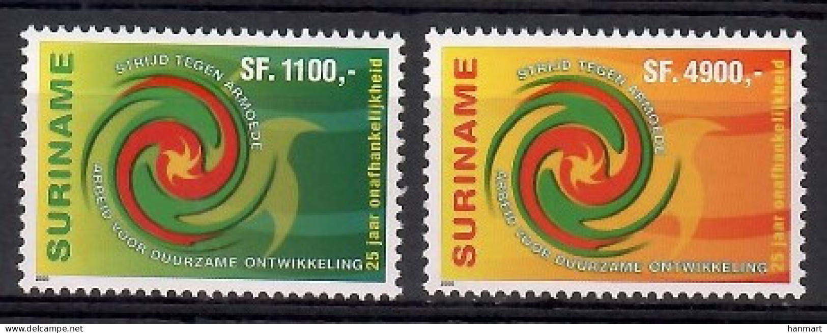 Suriname 2000 Mi 1755-1756 MNH  (ZS3 SRN1755-1756) - Militaria