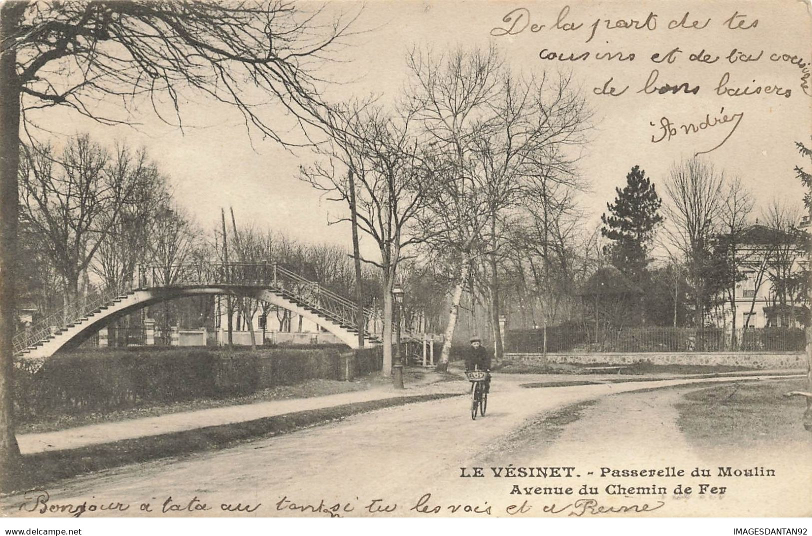 78 LE VESINET #23919 PASSERELLE DU MOULIN AVENUE DU CHEMIN DE FER - Le Vésinet