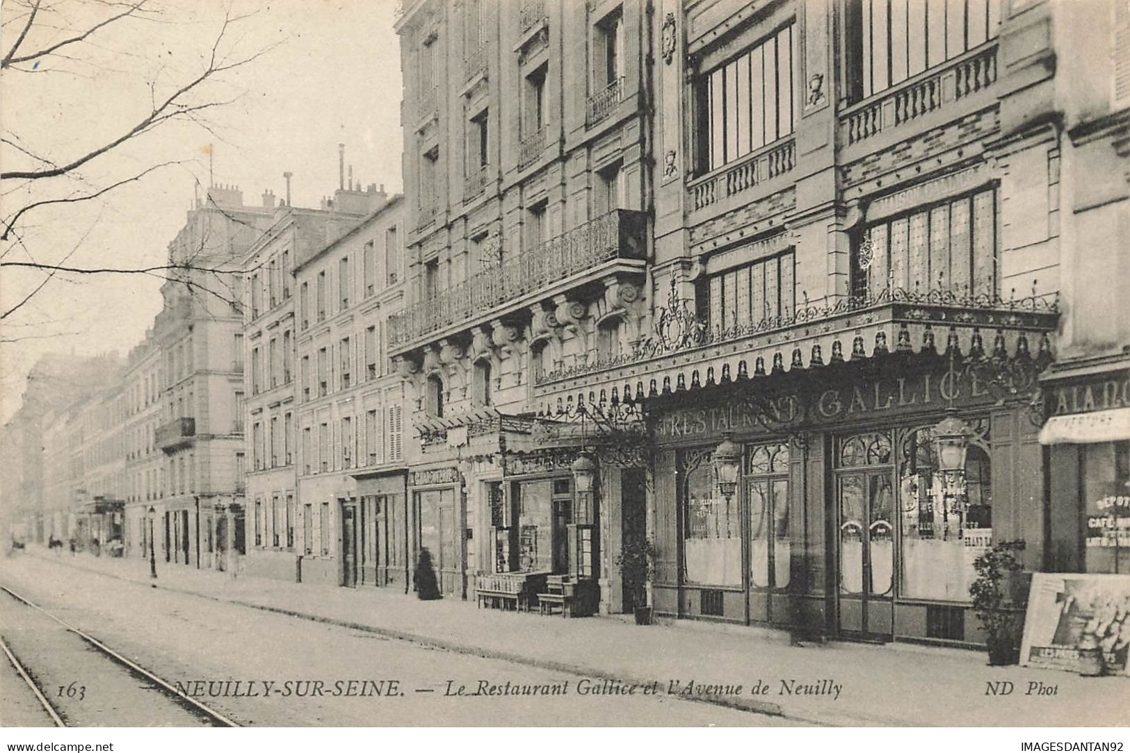 92 NEUILLY SUR SEINE #24953 AVENUE DE NEUILLY RESTAURANT GALLICE - Neuilly Sur Seine