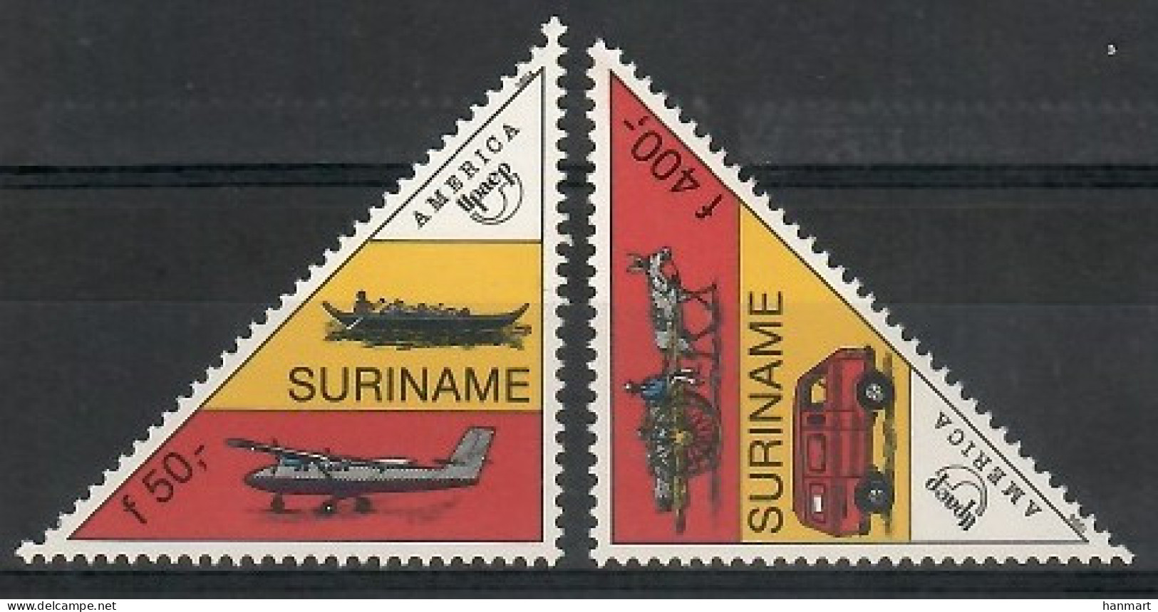 Suriname 1994 Mi 1495-1496 MNH  (ZS3 SRN1495-1496) - Aviones