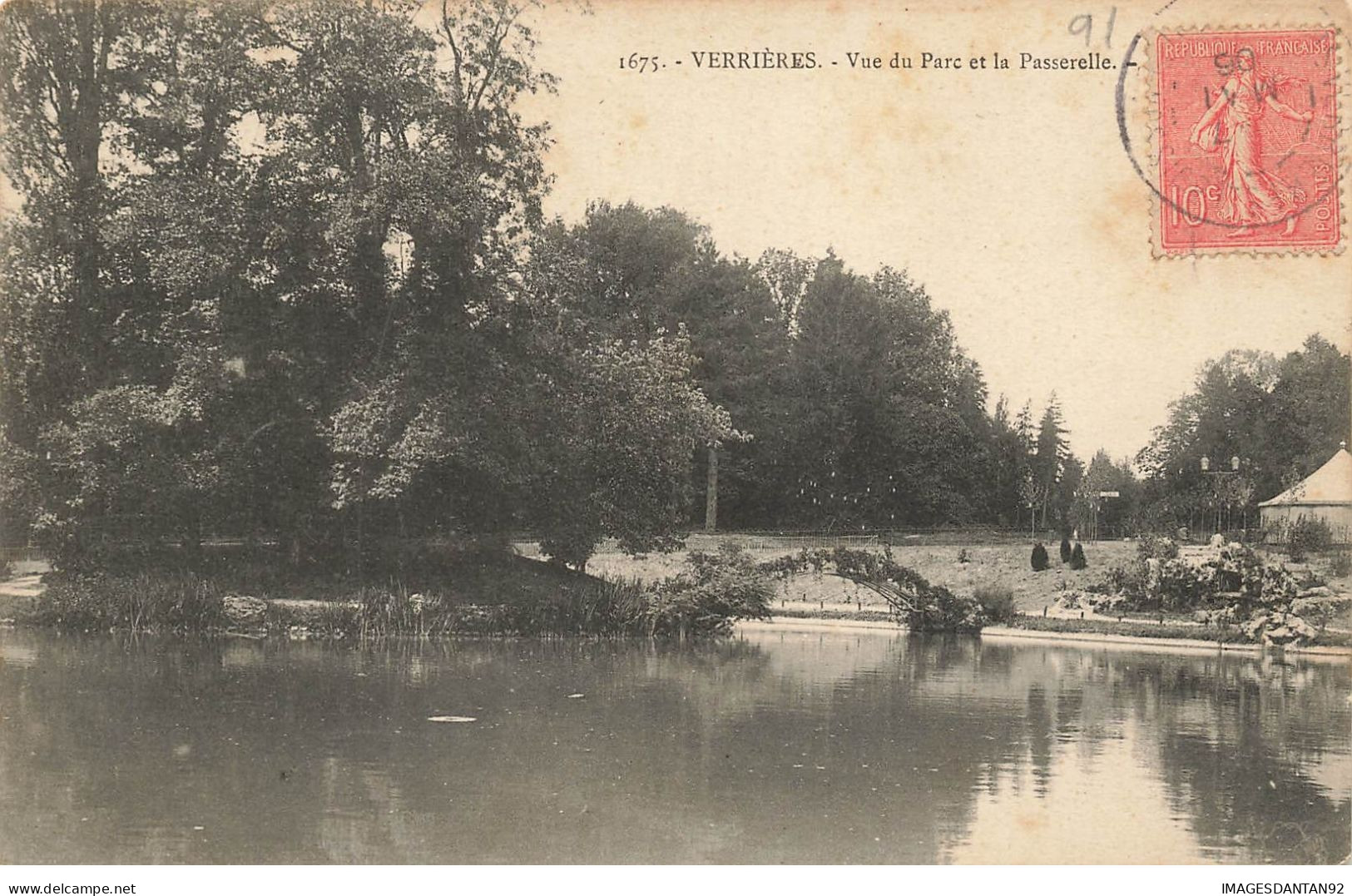 91 VERRIERES LE BUISSON #26658 VUE DU PARC ET PASSERELLE - Verrieres Le Buisson