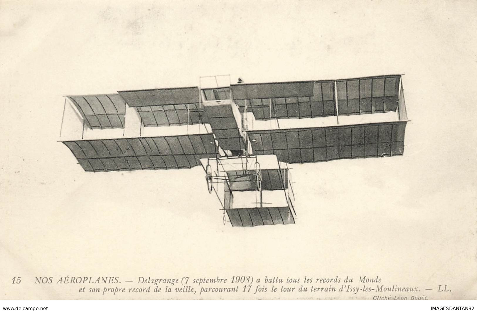 AVIATION #26525 NOS AEROPLANES AVIATEUR DELAGRANGE ISSY LES MOULINEAUX 1908 - Sonstige & Ohne Zuordnung