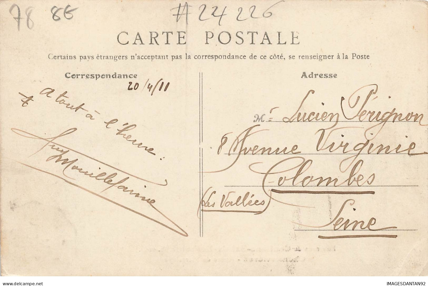 78 CONFLANS STE HONORINE #24226 CHENNEVIERES ROUTE DE PIERRELAYE - Conflans Saint Honorine