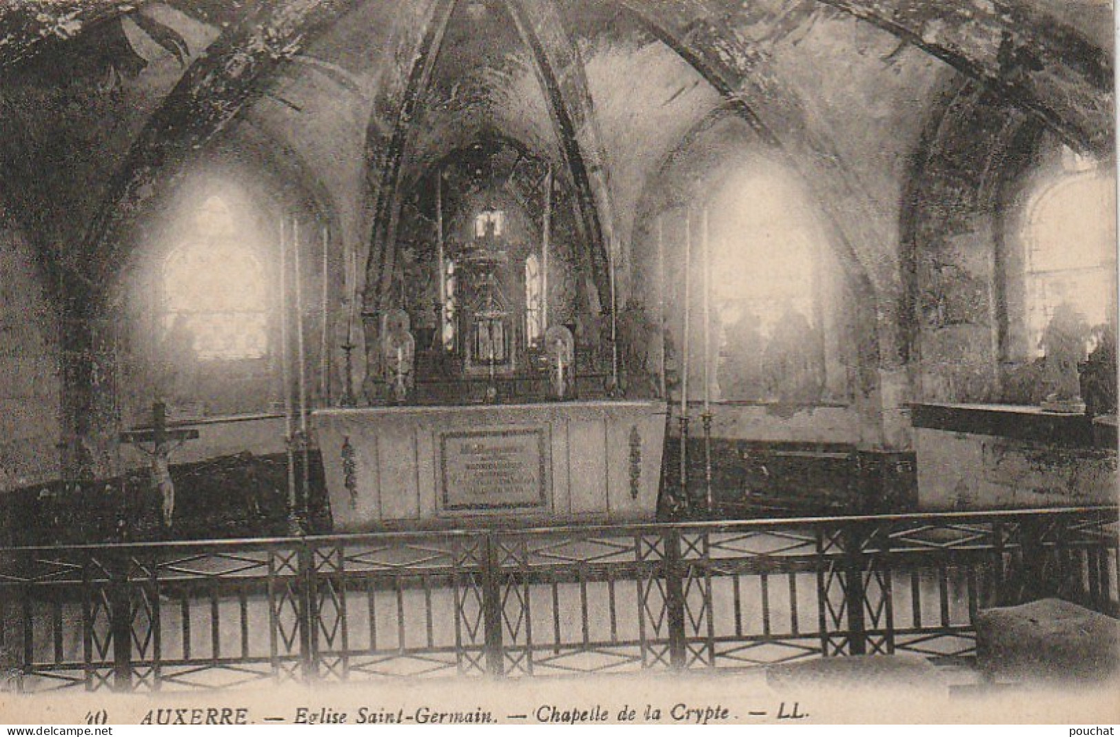 XXX -(89) AUXERRE - EGLISE SAINT GERMAIN - CHAPELLE DE LA CRYPTE - 2 SCANS - Auxerre