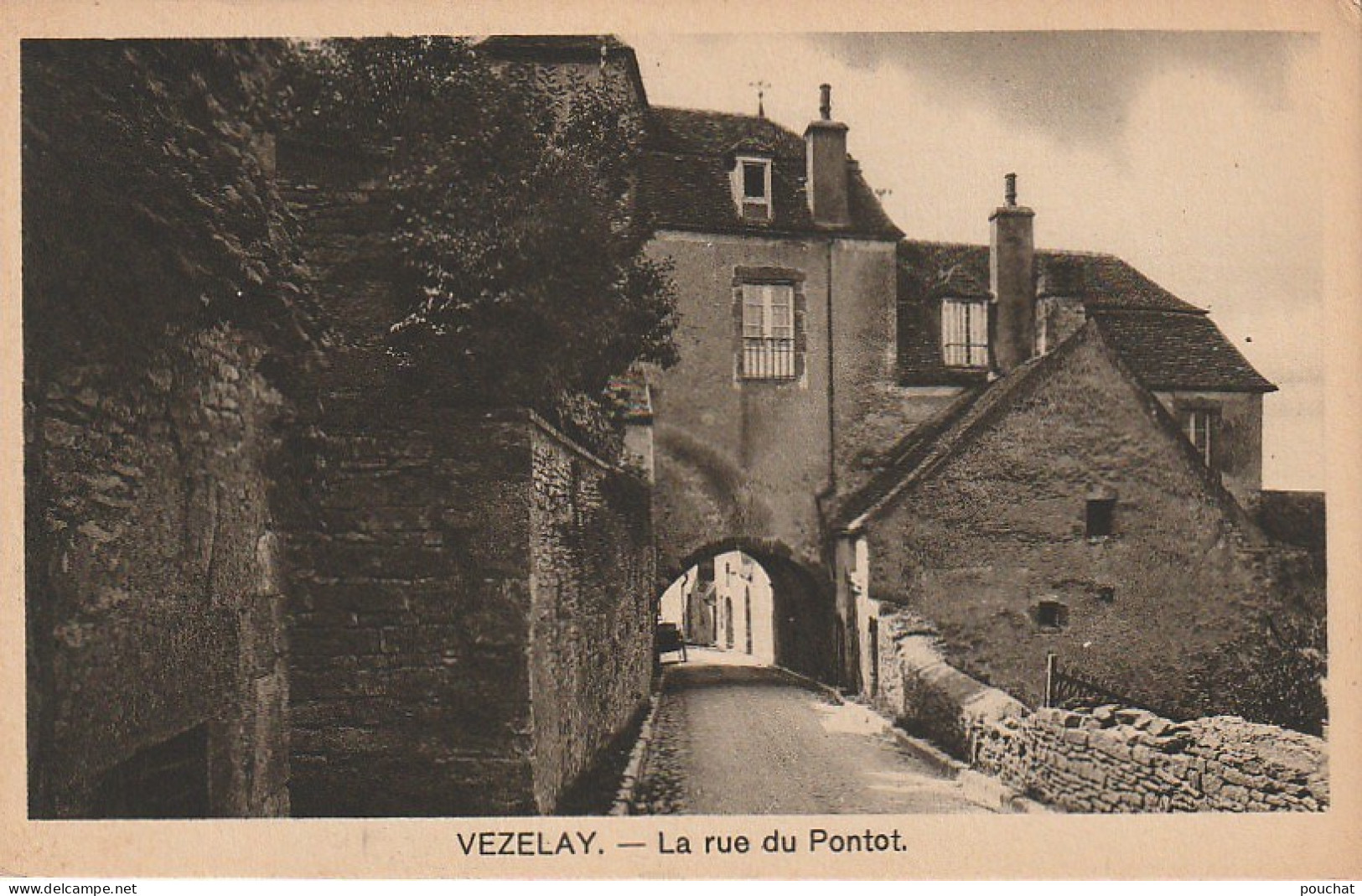 XXX -(89) VEZELAY - LA RUE DU PONTOT - 2 SCANS - Vezelay