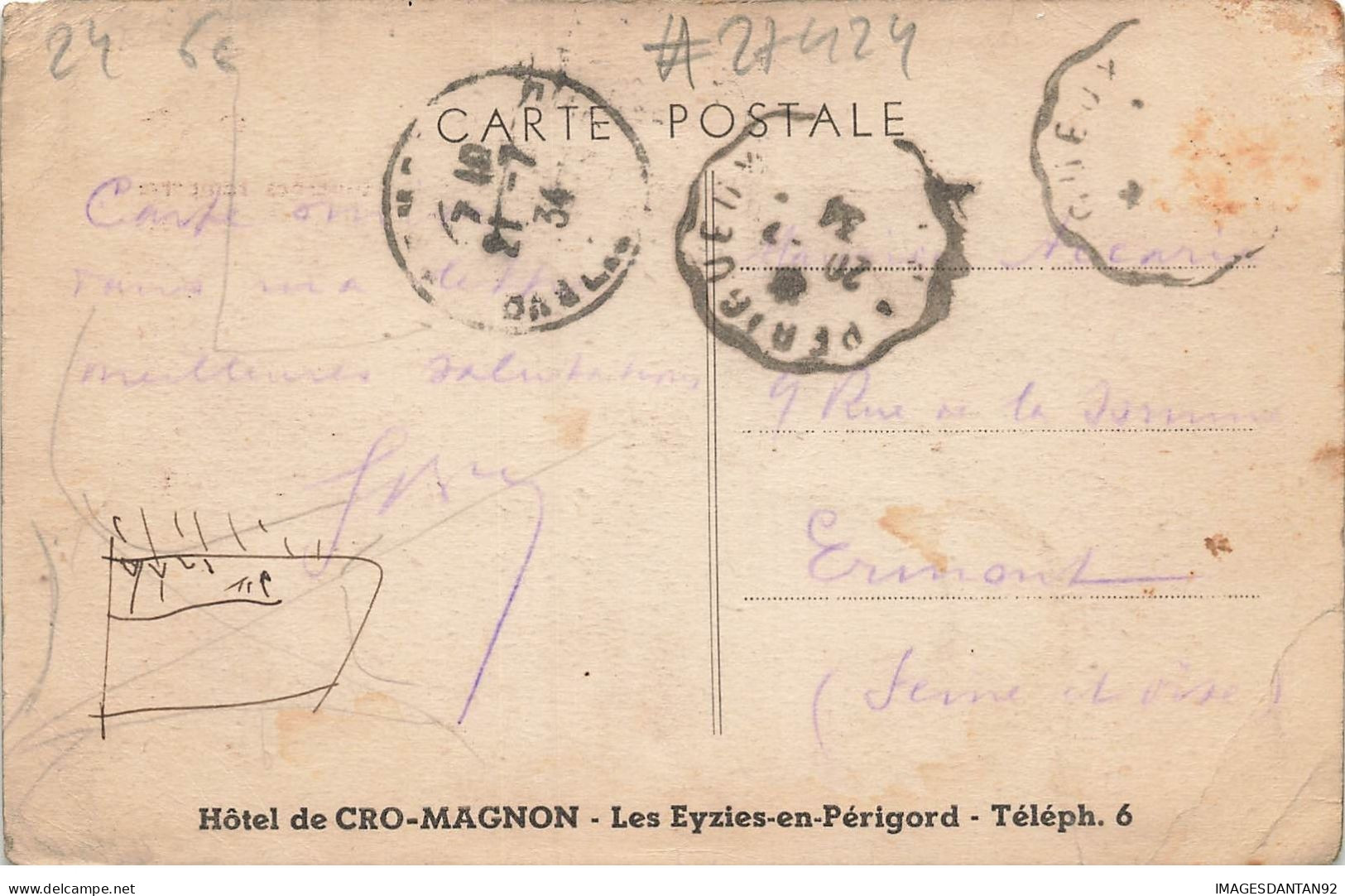 24 LES EYZIES EN PERIGORD #27424 HOTEL DE CRO MAGNON POMPE A ESSENCE - Otros & Sin Clasificación