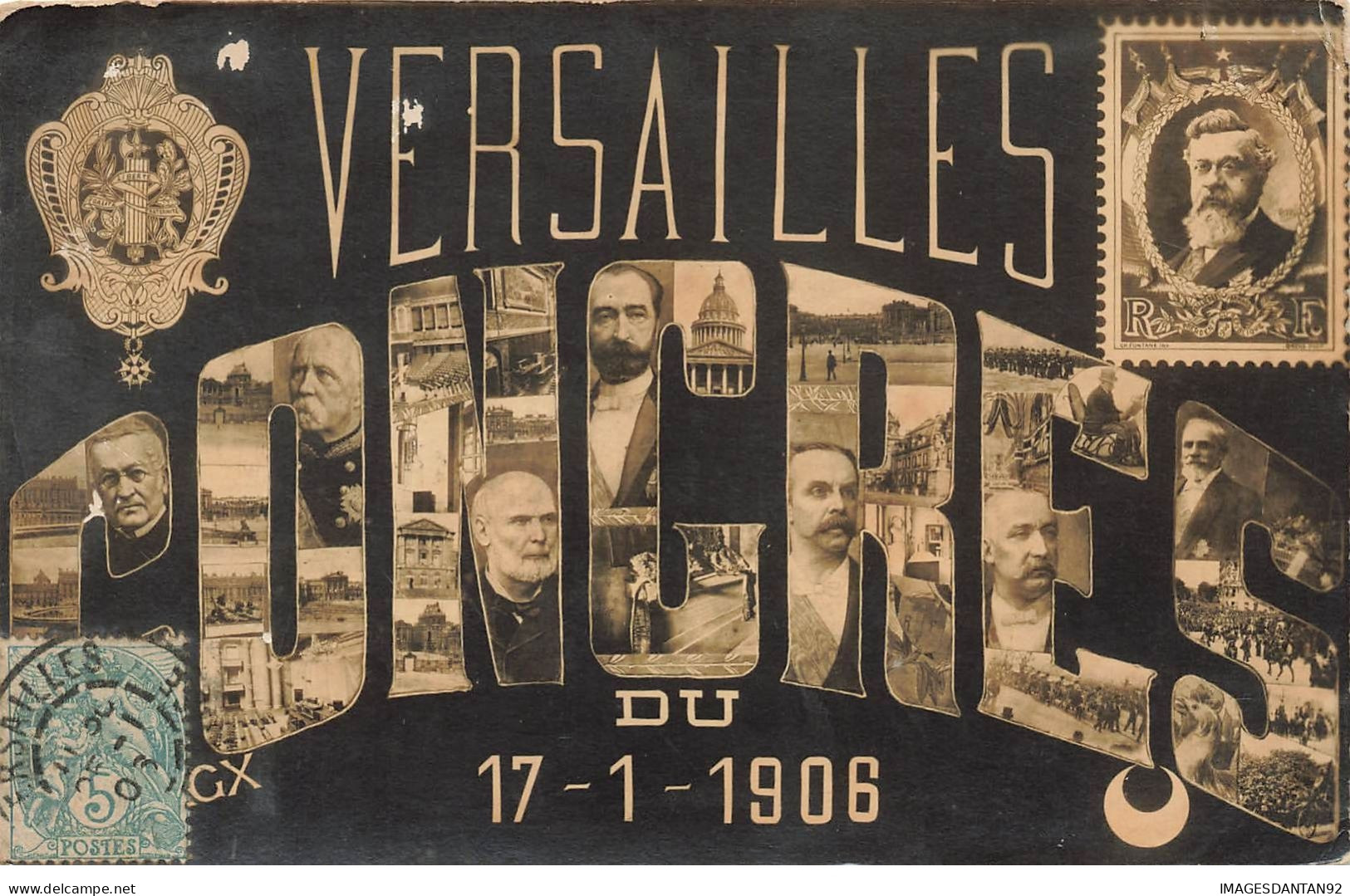 78 VERSAILLES #24213 CONGRES 1906 VUES MULTIPLES - Versailles