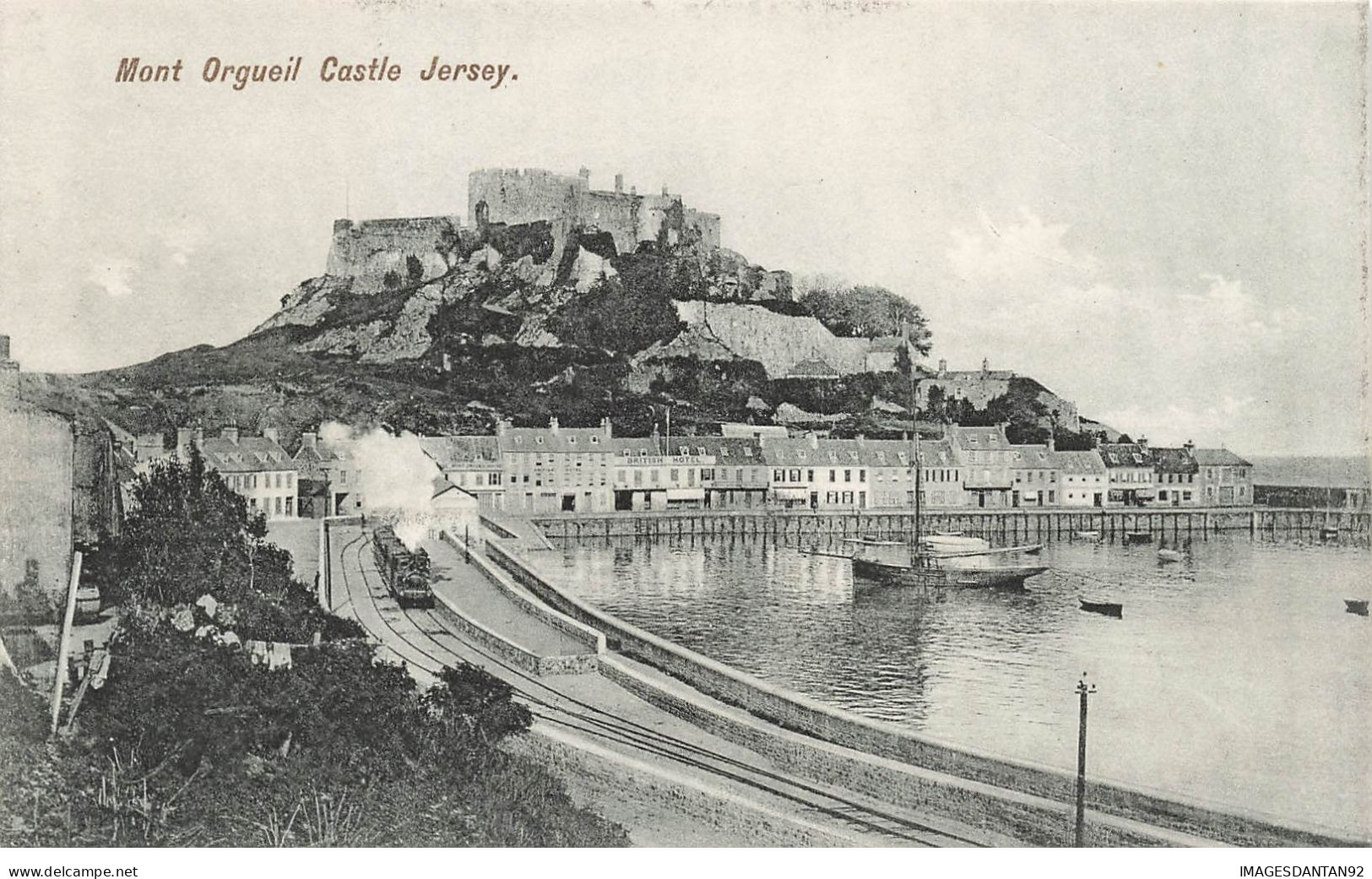 ROYAUME UNI #28411 JERSEY MONT ORGUEIL CASTLE TRAIN - Other & Unclassified