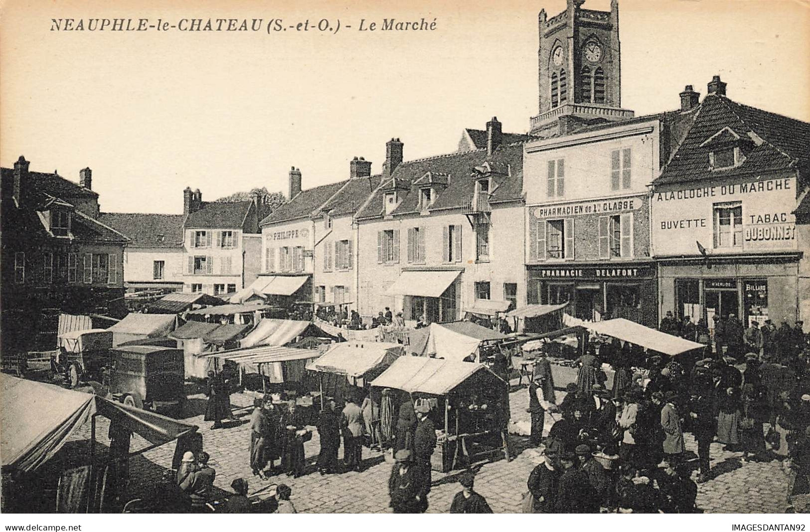 78 NEAUPHLE LE CHATEAU #24047 LE MARCHE TABAC BUVETTE PHARMACIE - Neauphle Le Chateau