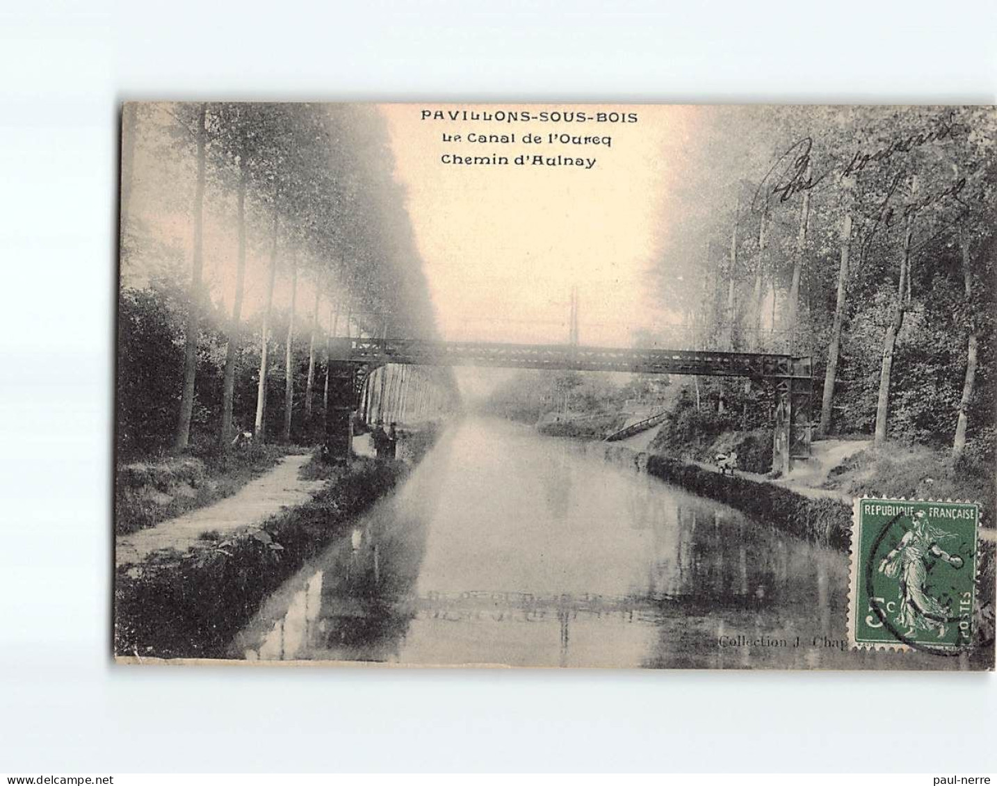 LES PAVILLONS SOUS BOIS : Le Canal De L'Ourcq, Chemin D'Aulnay - état - Les Pavillons Sous Bois