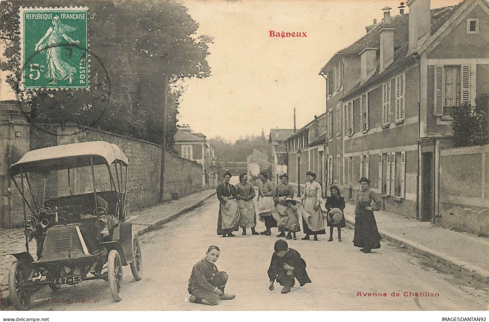 92 BAGNEUX #24566 TACOT AUTO VOITURE - Bagneux