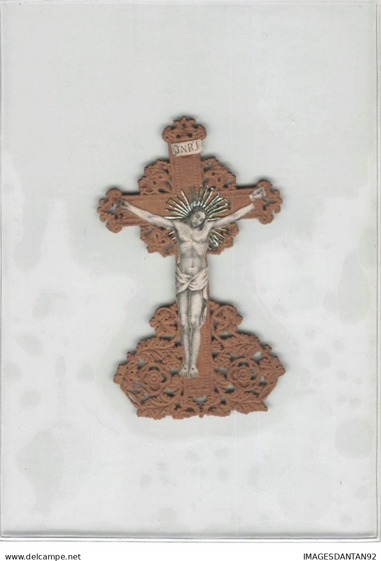 CANIVET #26267 HOLY CARD IMAGE PIEUSE JESUS SUR LA CROIX - Devotieprenten