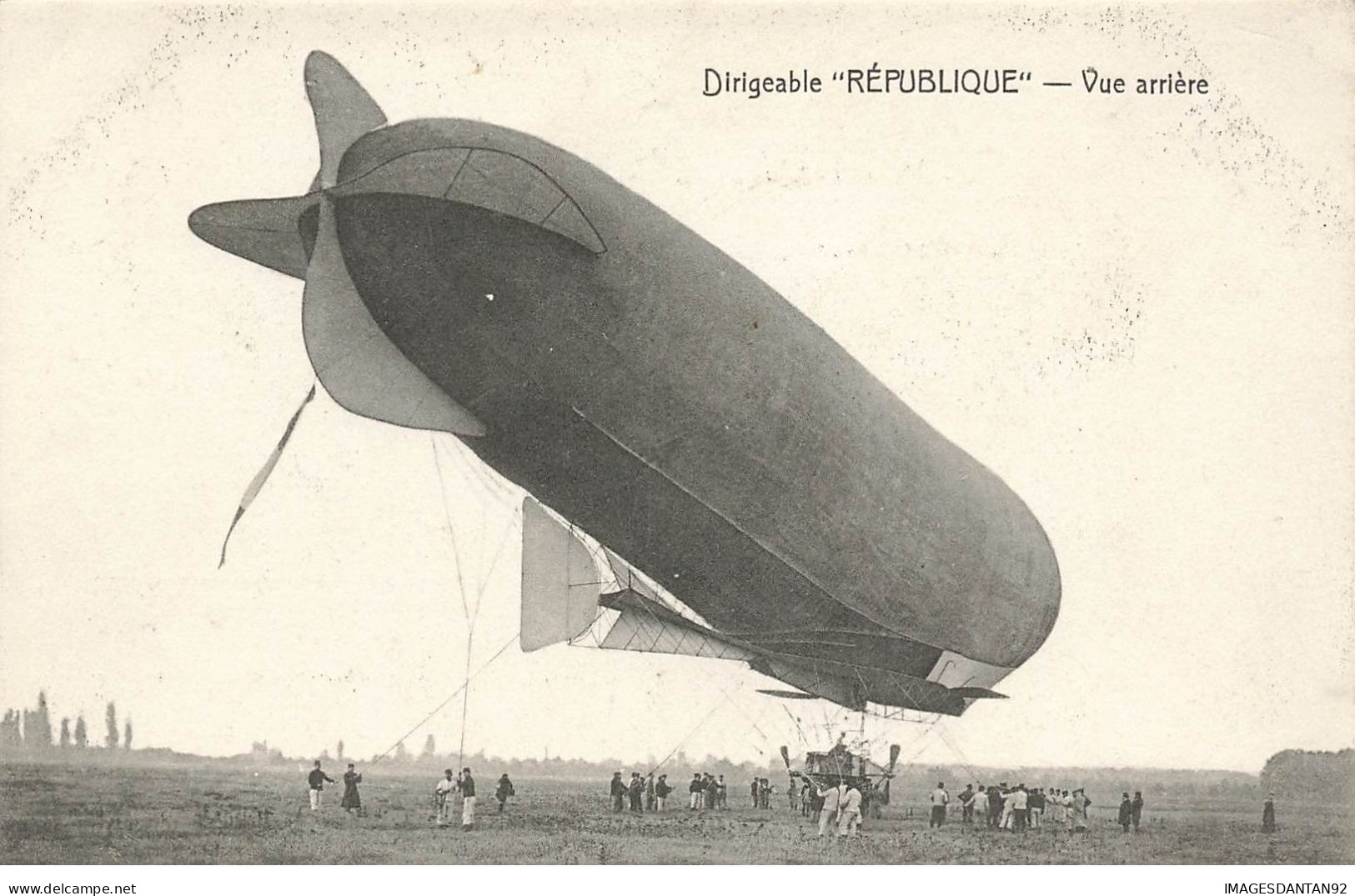 AVIATION #26317 LE DIRIGEABLE REPUBLIQUE VUE ARRIERE - Zeppeline