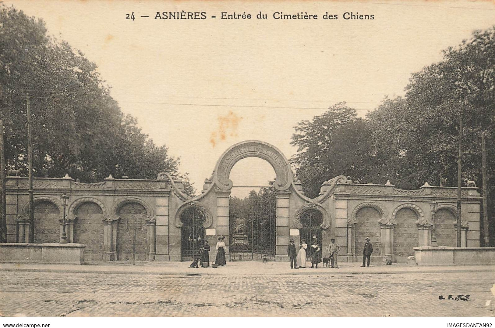 92 ASNIERES #24557 ENTREE CIMETIERE CHIENS - Asnieres Sur Seine