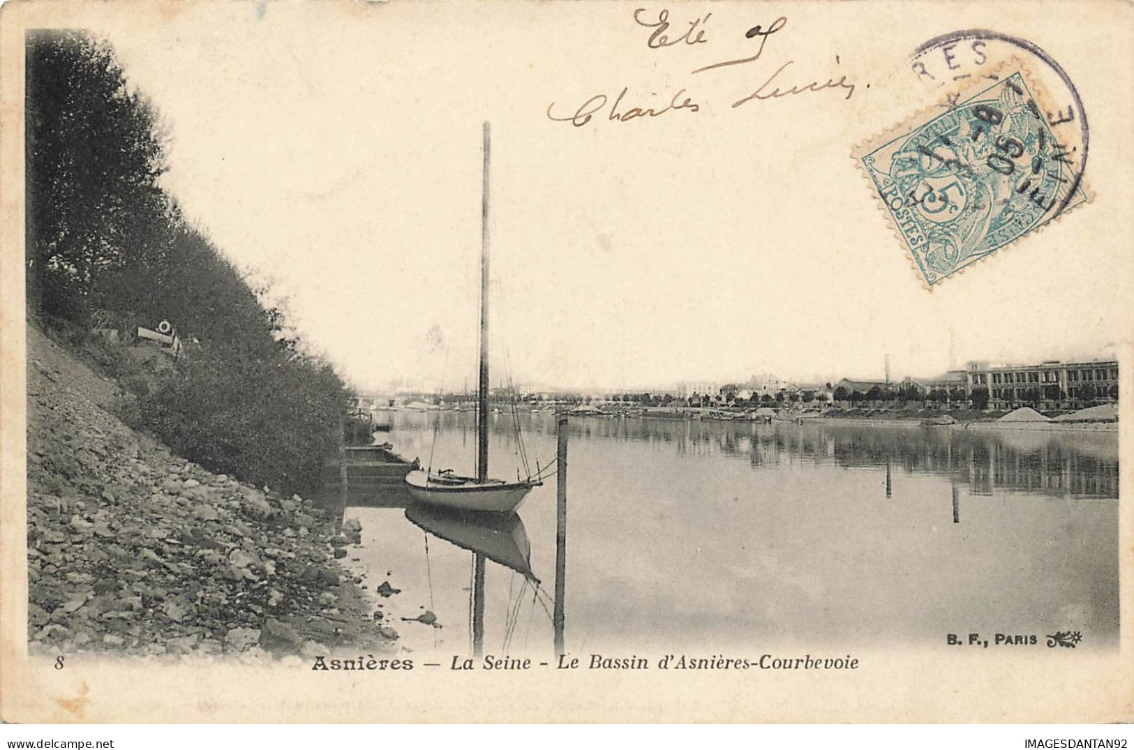 92 ASNIERES #24553 SEINE BASSIN ASNIERES COURBEVOIE - Asnieres Sur Seine