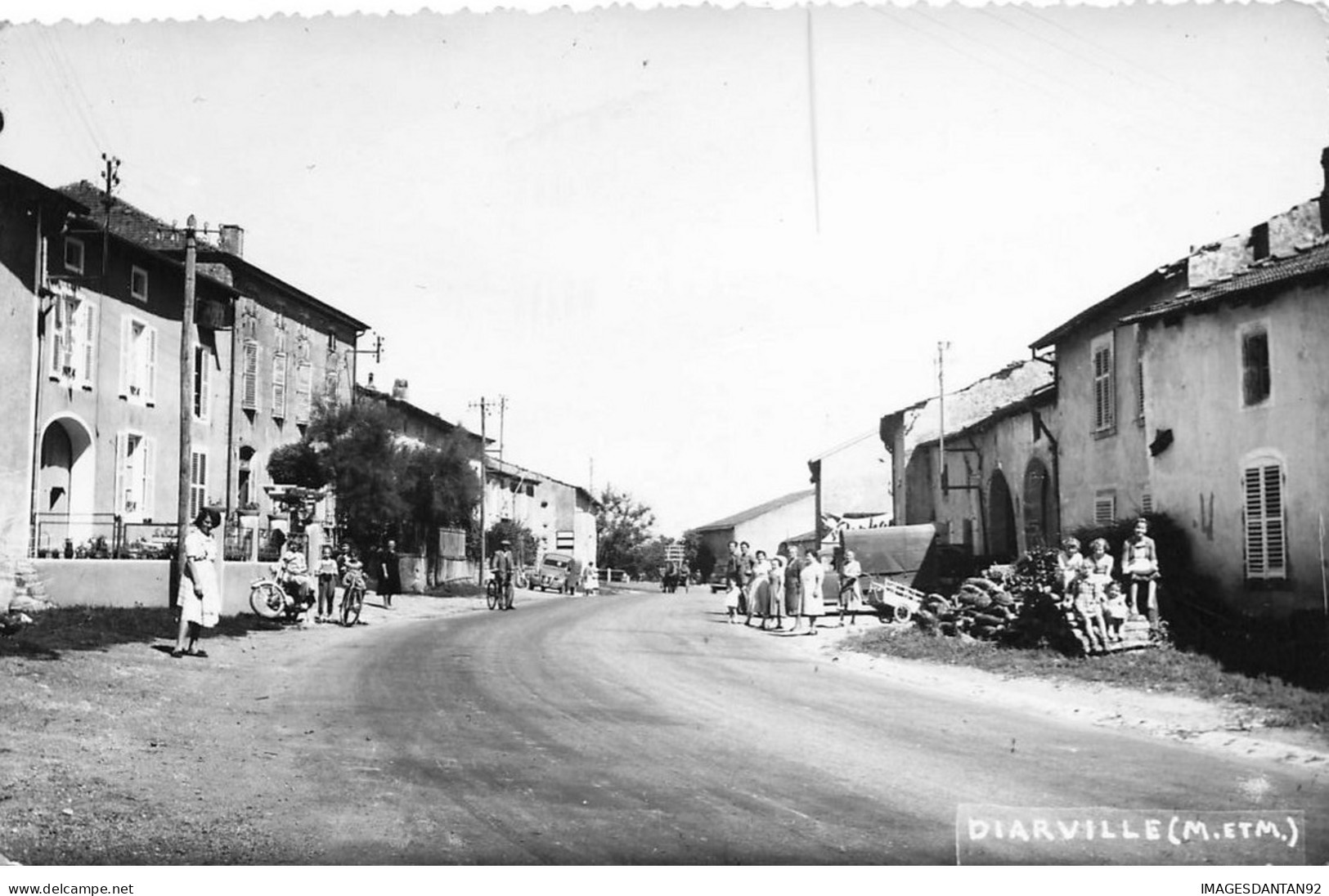 54 DIARVILLE #25656 VUE INTERIEURE CARTE PHOTO + CACHET RURAL OCTOGONALE - Otros & Sin Clasificación