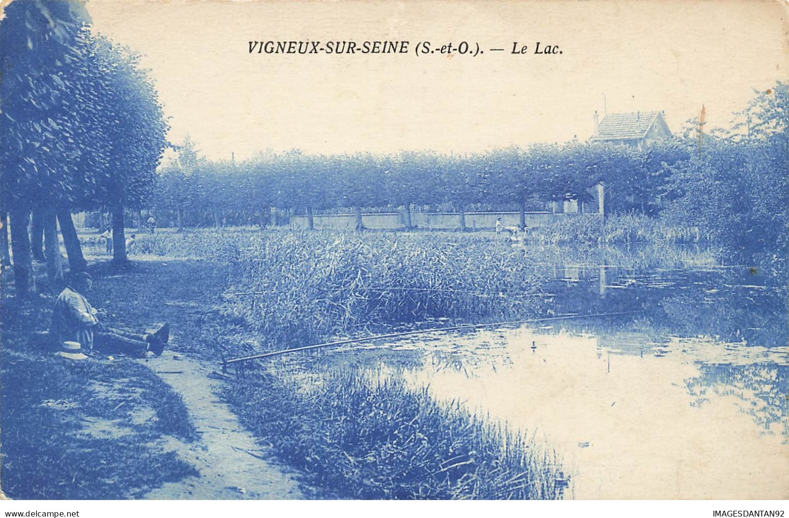 91 VIGNEUX SUR SEINE #26811 LE LAC PECHEUR PECHE - Vigneux Sur Seine