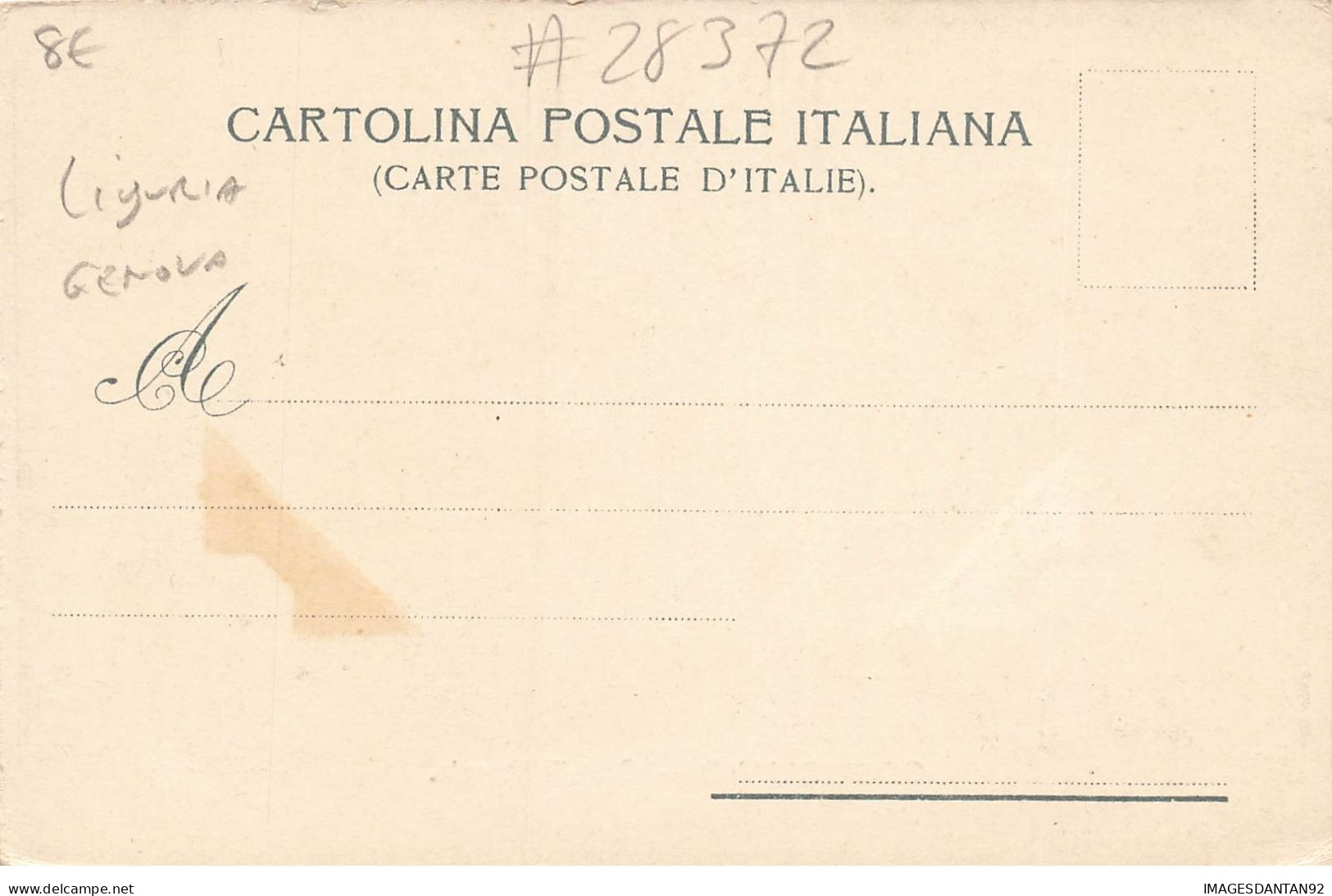 ITALIE ITALIA #28372 UN SALUTO DA CORNIGLIANO CASTELLO RAGGIO - Genova (Genoa)