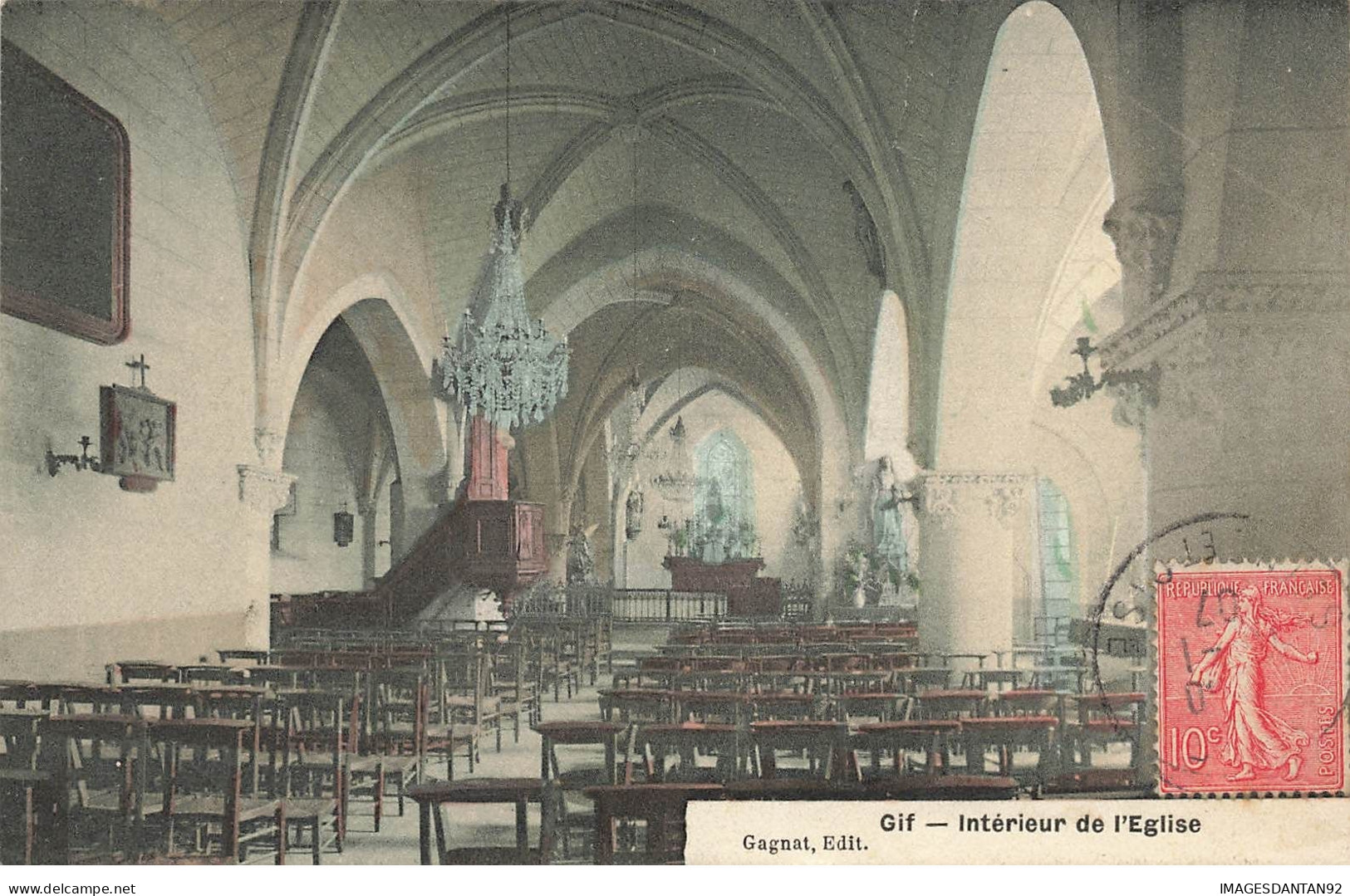 91 GIF SUR YVETTE #26807 INTERIEUR DE L EGLISE - Gif Sur Yvette