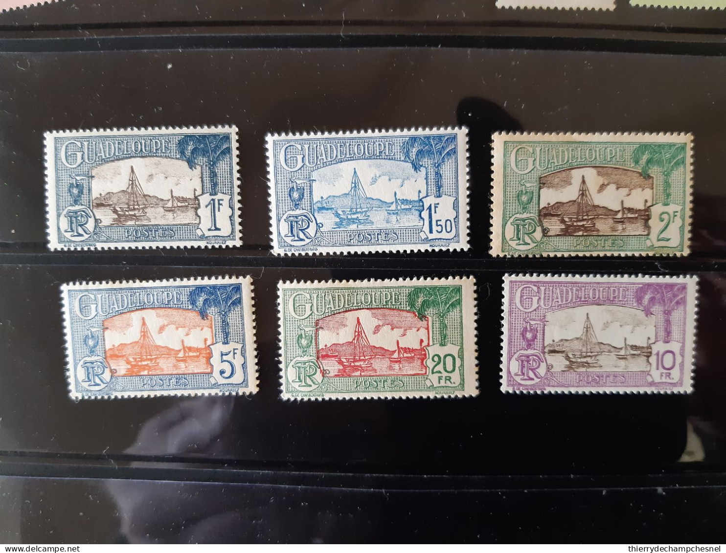 Lot De 6 Timbres Guadeloupe - Ongebruikt