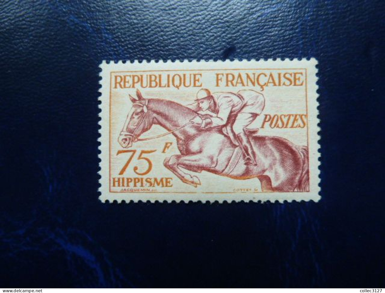 CX3 - France - YT 965 - Jeux D'Helsinki - Hippisme - 1953 - MNH Mais Petites Traces D'adhérences Noire (album) - Unused Stamps