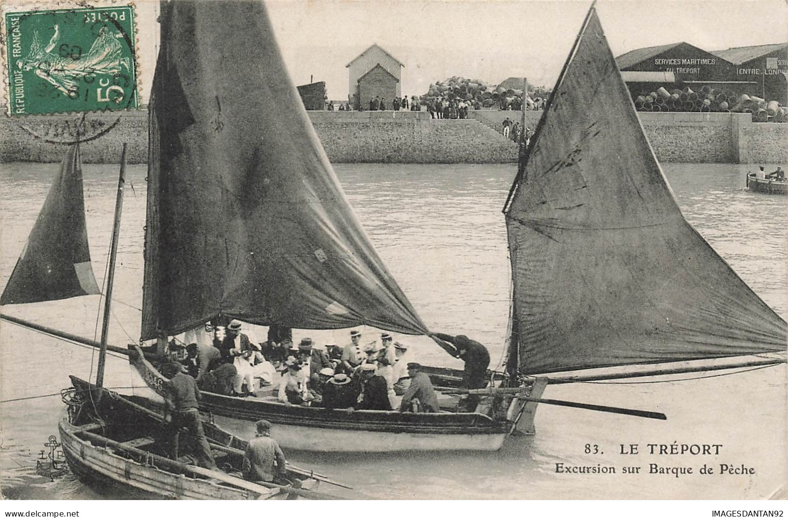 76 LE TREPORT #27197 EXCURSION SUR BARQUE DE PECHE - Le Treport