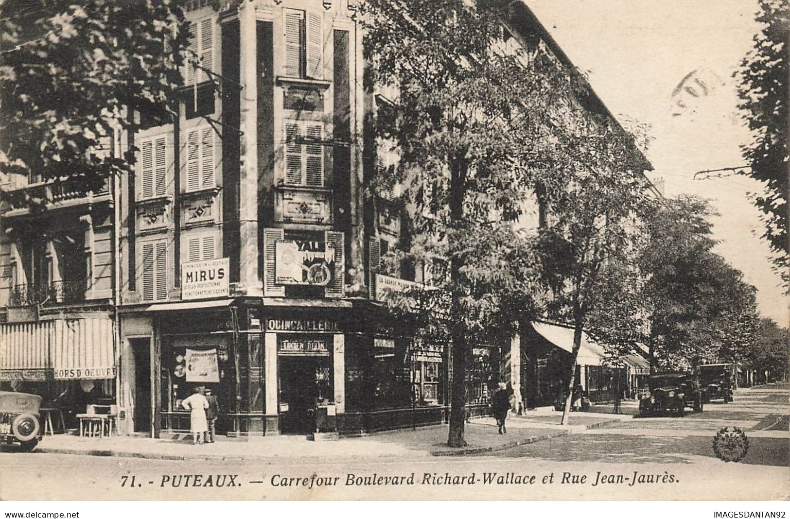 92 PUTEAUX #24977 QUINCAILLERIE BOULEVARD RICHARD WALLACE RUE JEAN JAURES - Puteaux