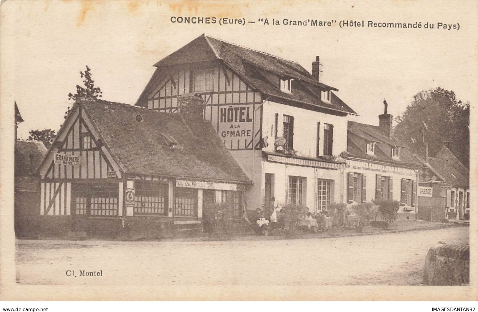 27 CONCHES #28695 A LA GRAND MARE HOTEL RESTAURANT - Conches-en-Ouche