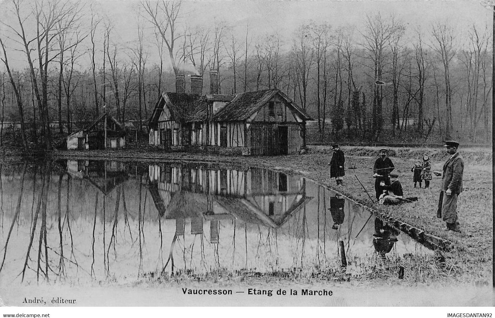 92 VAUCRESSON #28339 ETANG DE LA MARCHE PECHEURS PECHE - Vaucresson