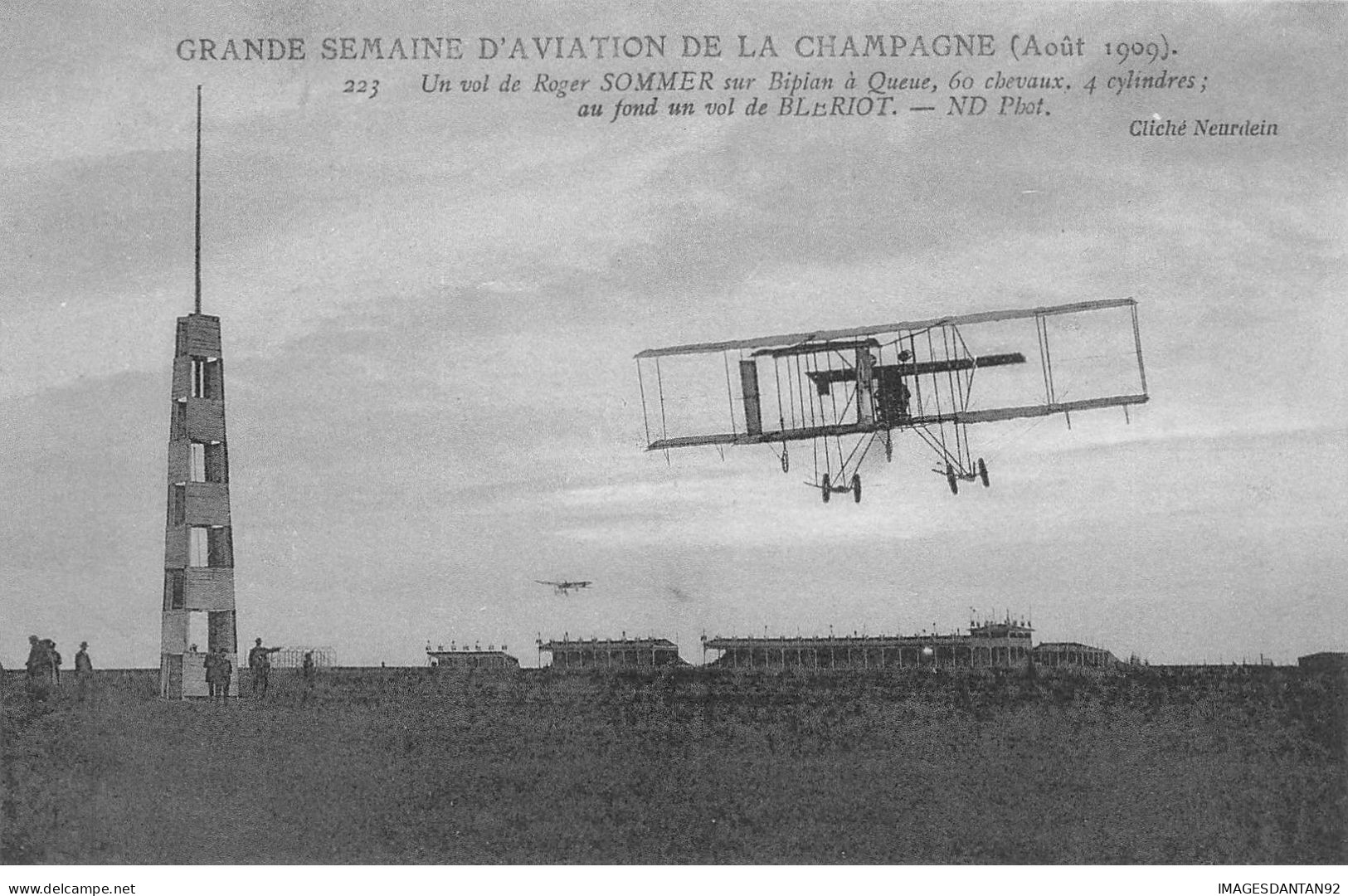 AVIATION #26363 GRDE SEMAINE D AVIATION DE CHAMPAGNE 1909 VOL DE SOMMER BIPLAN A QUEUE - ....-1914: Precursores