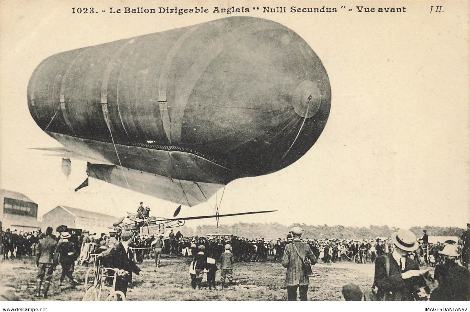 AVIATION #26356 BALLON DIRIGEABLE ANGLAIS NULLI SECONDUS VUE AVANT - Zeppeline