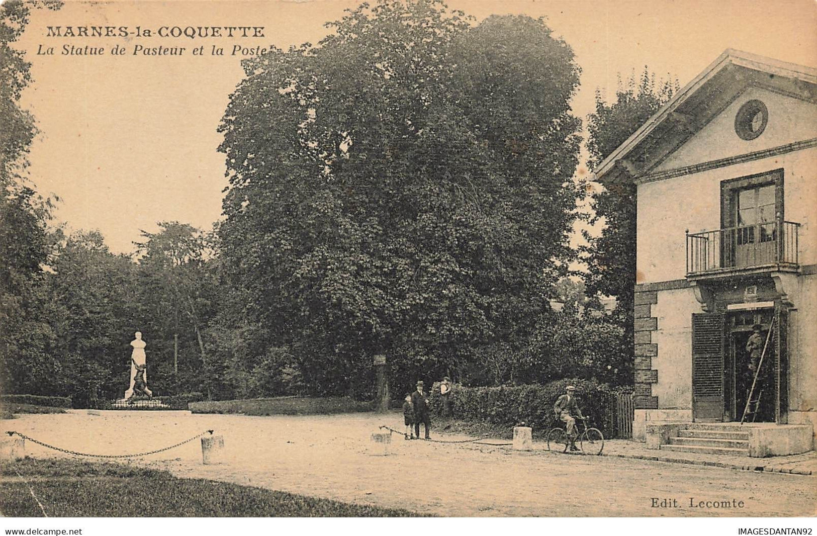 92 MARNES LA COQUETTE #28330 STATUE DE PASTEUR POSTE - Andere & Zonder Classificatie