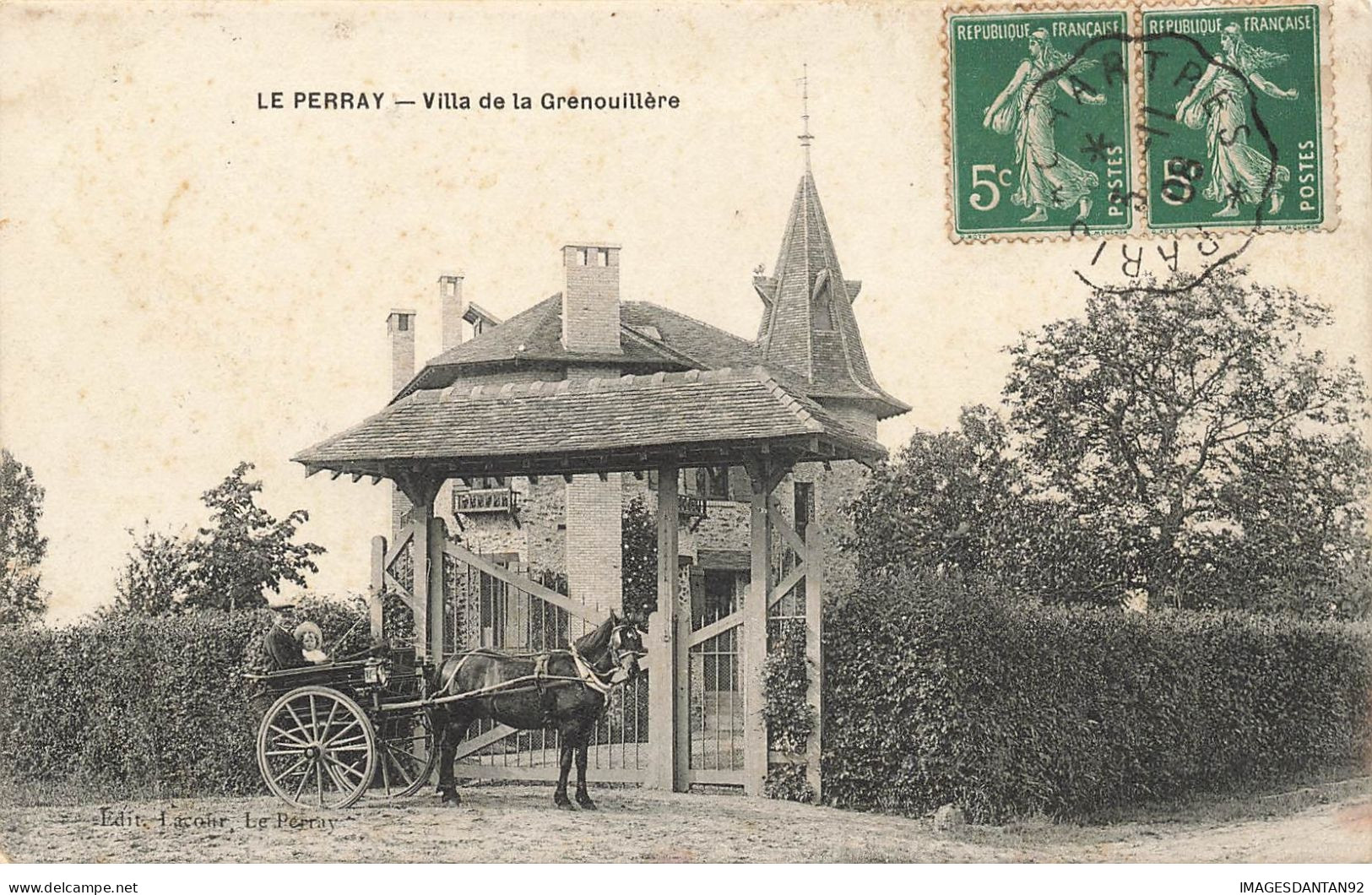 78 LE PERRAY EN YVELINES #23901 VILLA DE LA GRENOUILLERE ATTELAGE CHEVAL - Le Perray En Yvelines