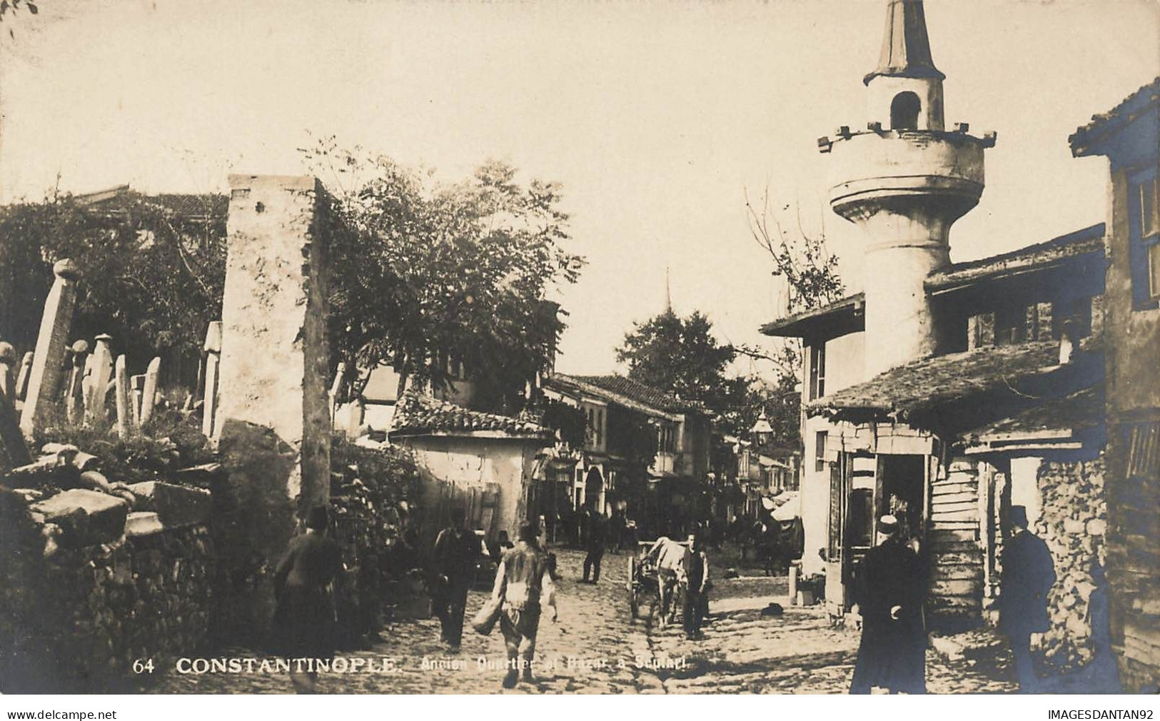 TURQUIE TURKEY TURKIYE #25601 CONSTANTINOPLE ANCIEN QUARTIER ET BAZAR A SCULARI - Turkije