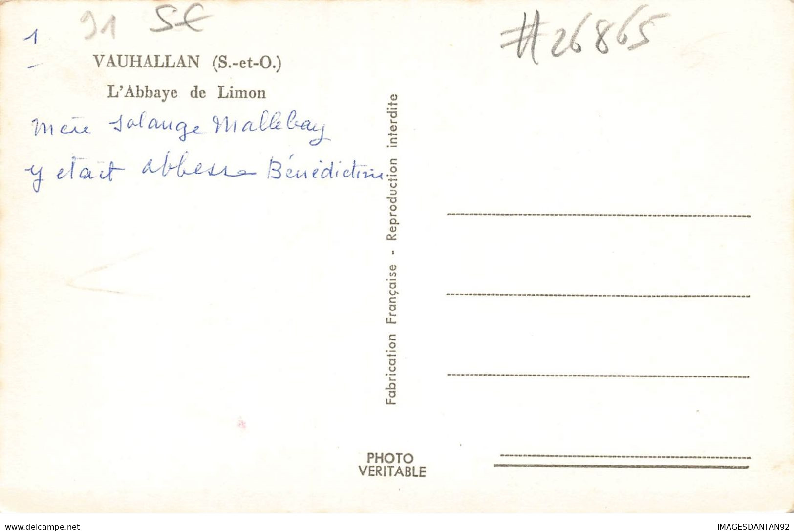91 VAUHALLAN #26865 ABBAYE DE LIMON VACHES - Other & Unclassified