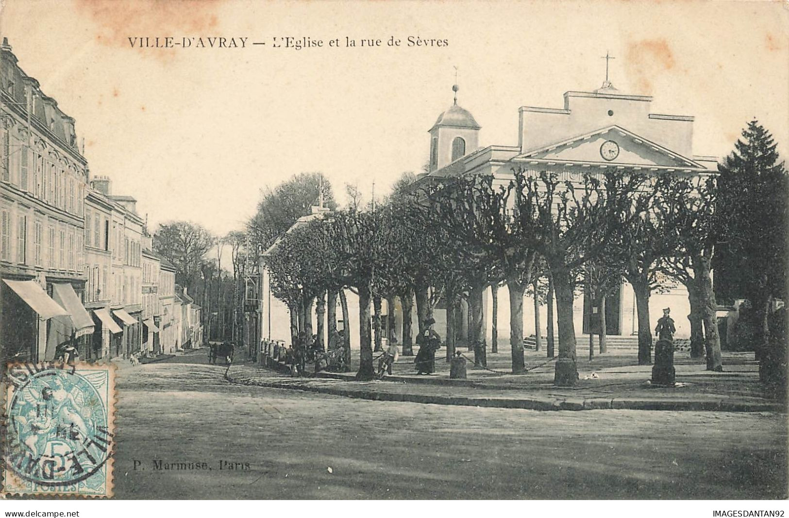 92 VILLE D AVRAY #28239 EGLISE ET RUE DE SEVRES - Ville D'Avray