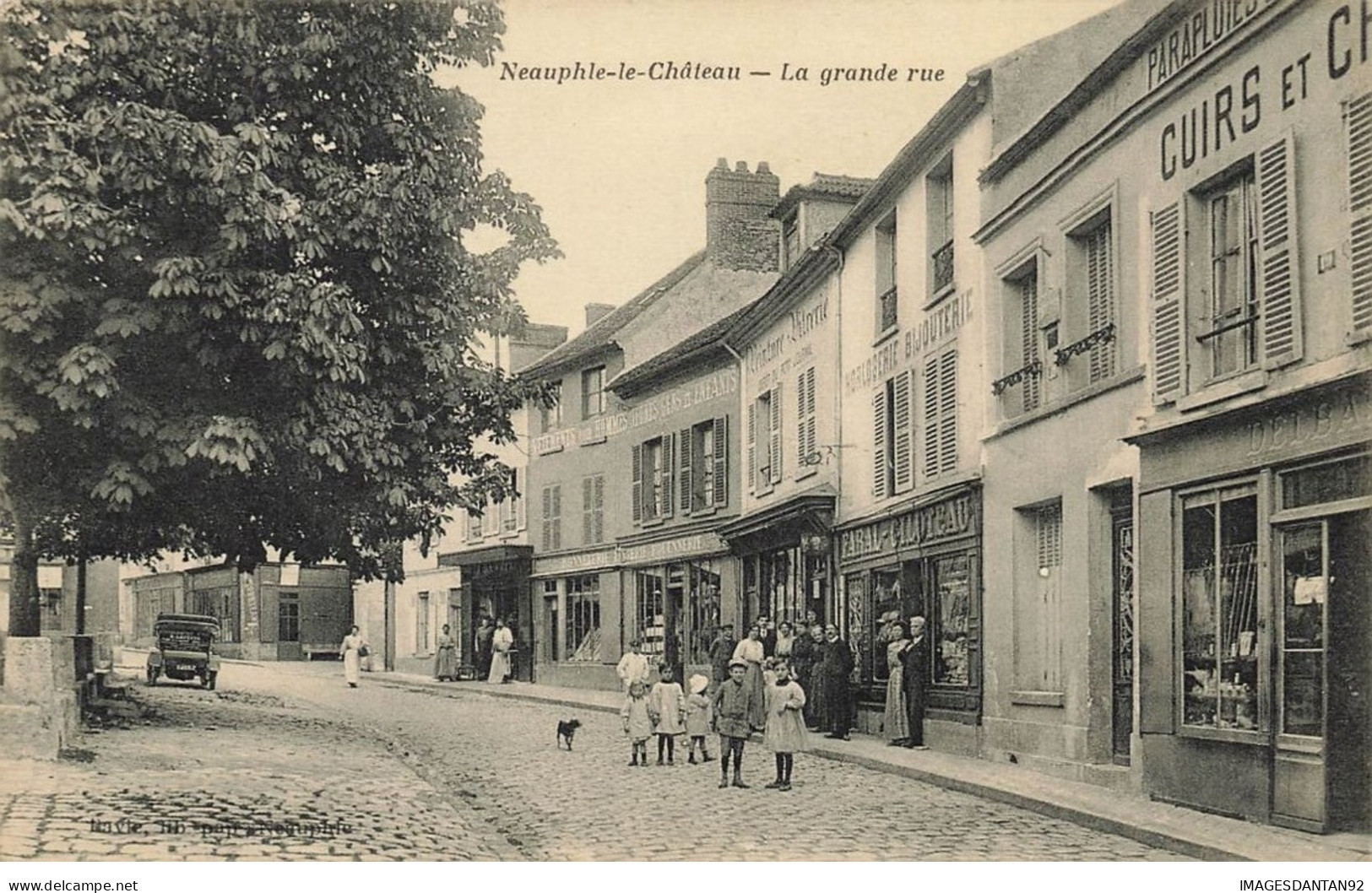 78 NEAUPHLE LE CHATEAU #24050 GRANDE RUE HORLOGERIE BIJOUTERIE COMMERCES VETEMENTS CUIRS PARAPLUIES BOUTIQUES - Neauphle Le Chateau