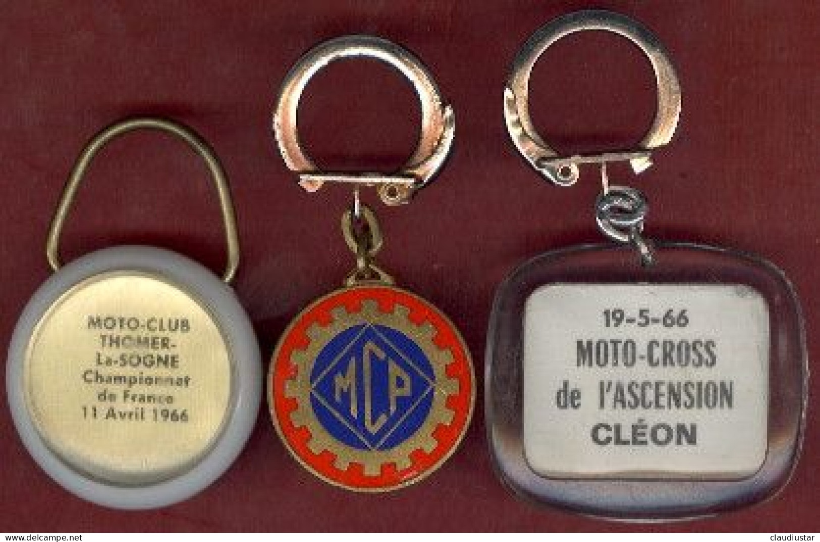 ** PORTE - CLEFS  MOTO  CLUB  PICARD  AMIENS  +  AUTRES ** - Motorräder