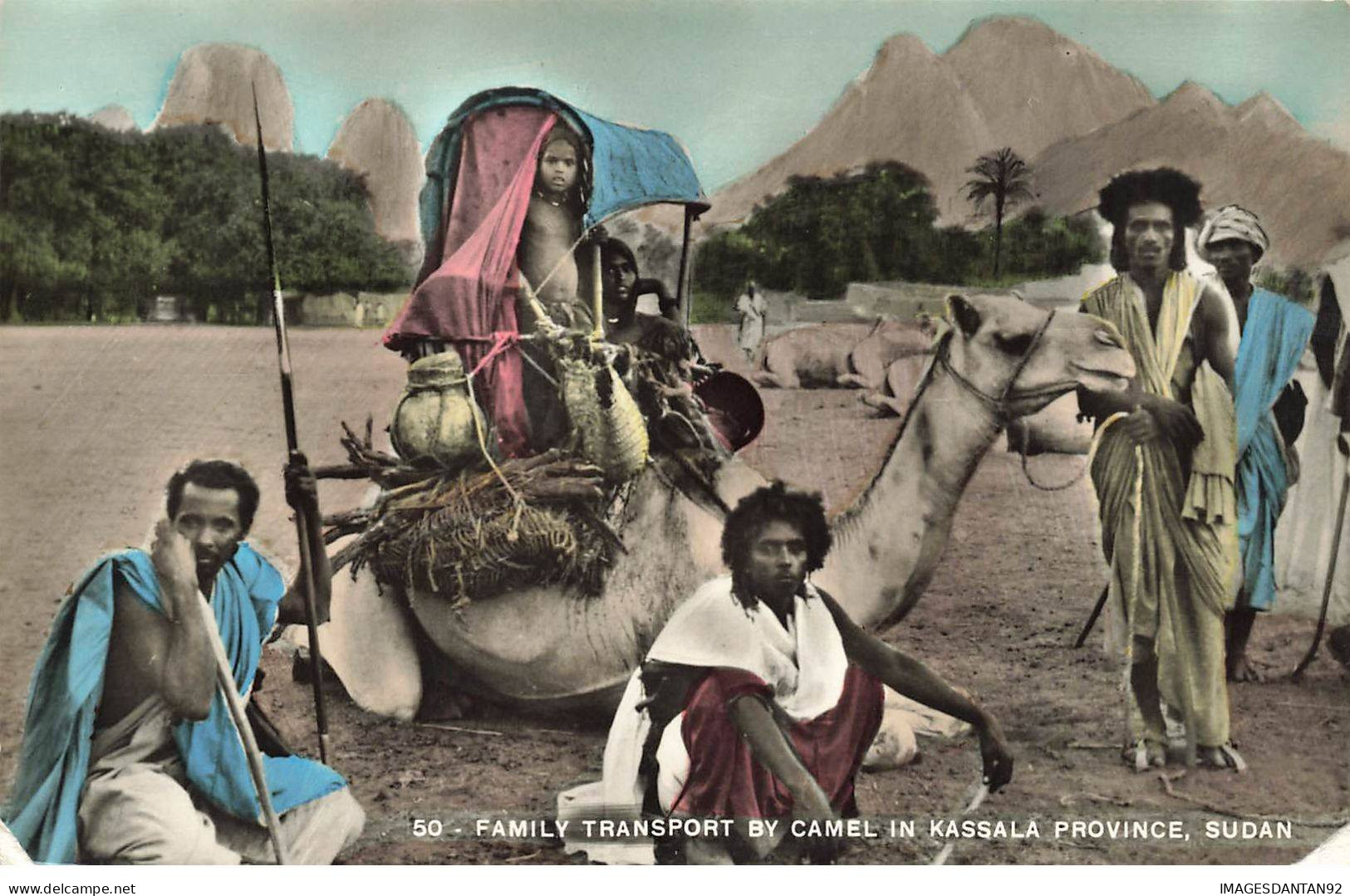 SOUDAN #27812 FAMILY TRANSPORT BY CAMEL IN KASSALA PROVINCE - Sudán