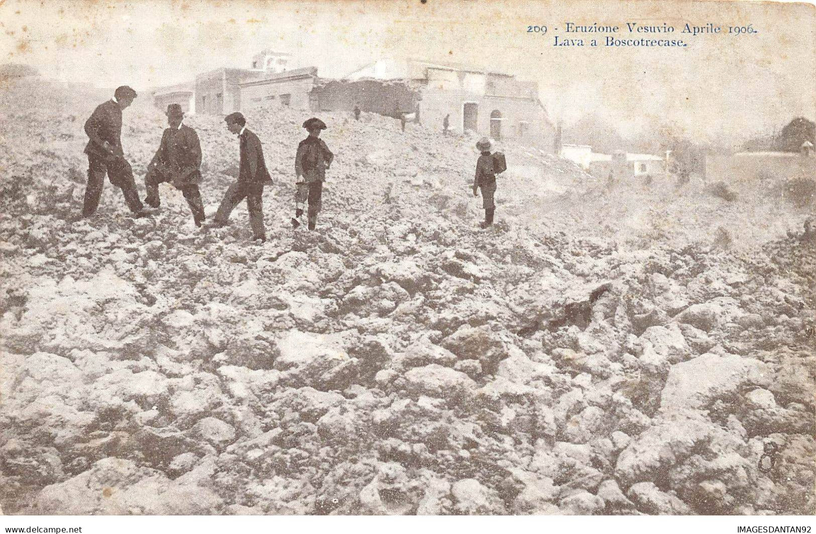 ITALIE CAMPANIA #29094 ERUZIONE VESUVIO APRILE 1906 LAVA A BOSCOTRECASE ERRUPTION VESUVE - Napoli (Naples)