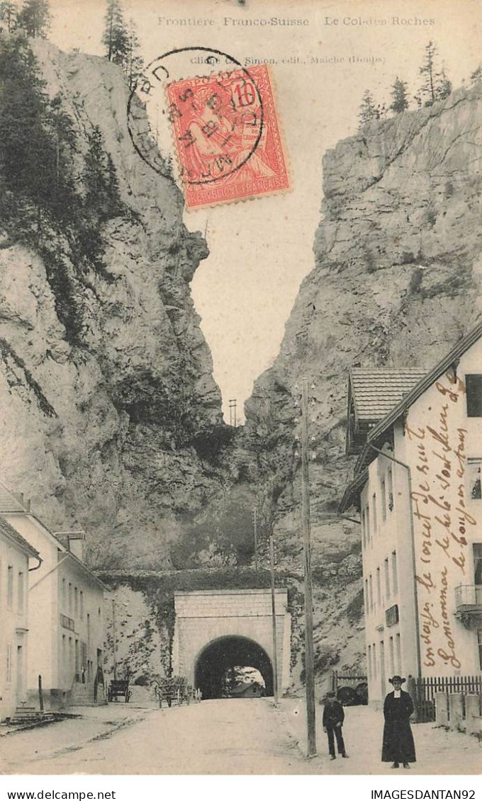 SUISSE NE NEUCHATEL #28962 FRONTIERE FRANCO SUISSE COL DES ROCHES - Neuchâtel