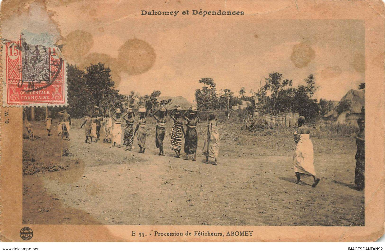 DAHOMEY #27756 PROCESSION DE FETICHEURS AHOMEY - Dahomey