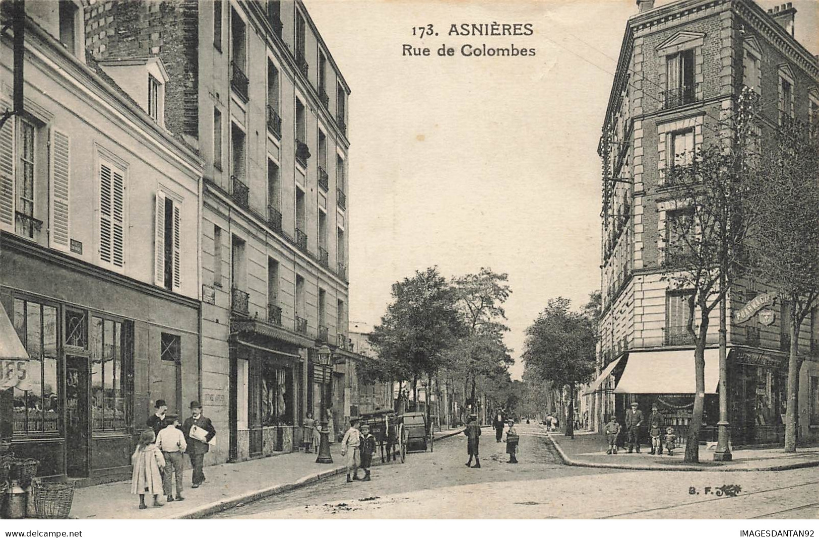 92 ASNIERES #24550 RUE COLOMBES - Asnieres Sur Seine